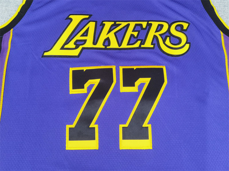 NBA JERSEY LAKERS PURPLE BORDADO 24/25