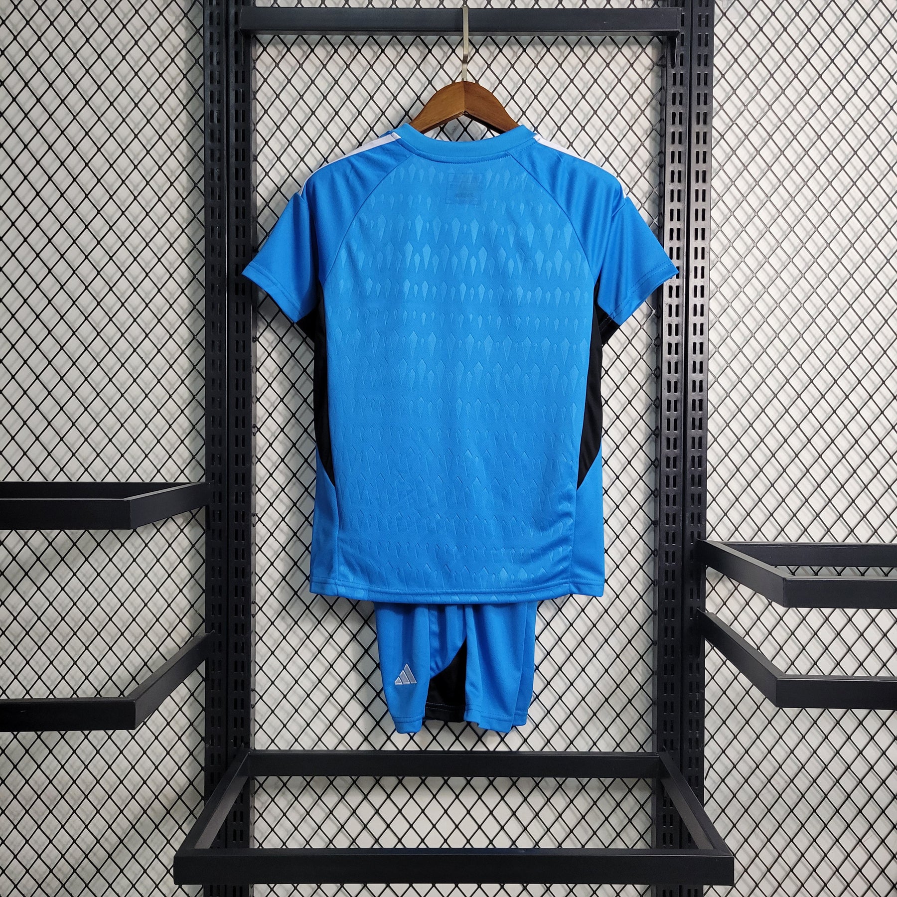 KIT INFANTIL REAL MADRID GOLEIRO AZUL 23/24