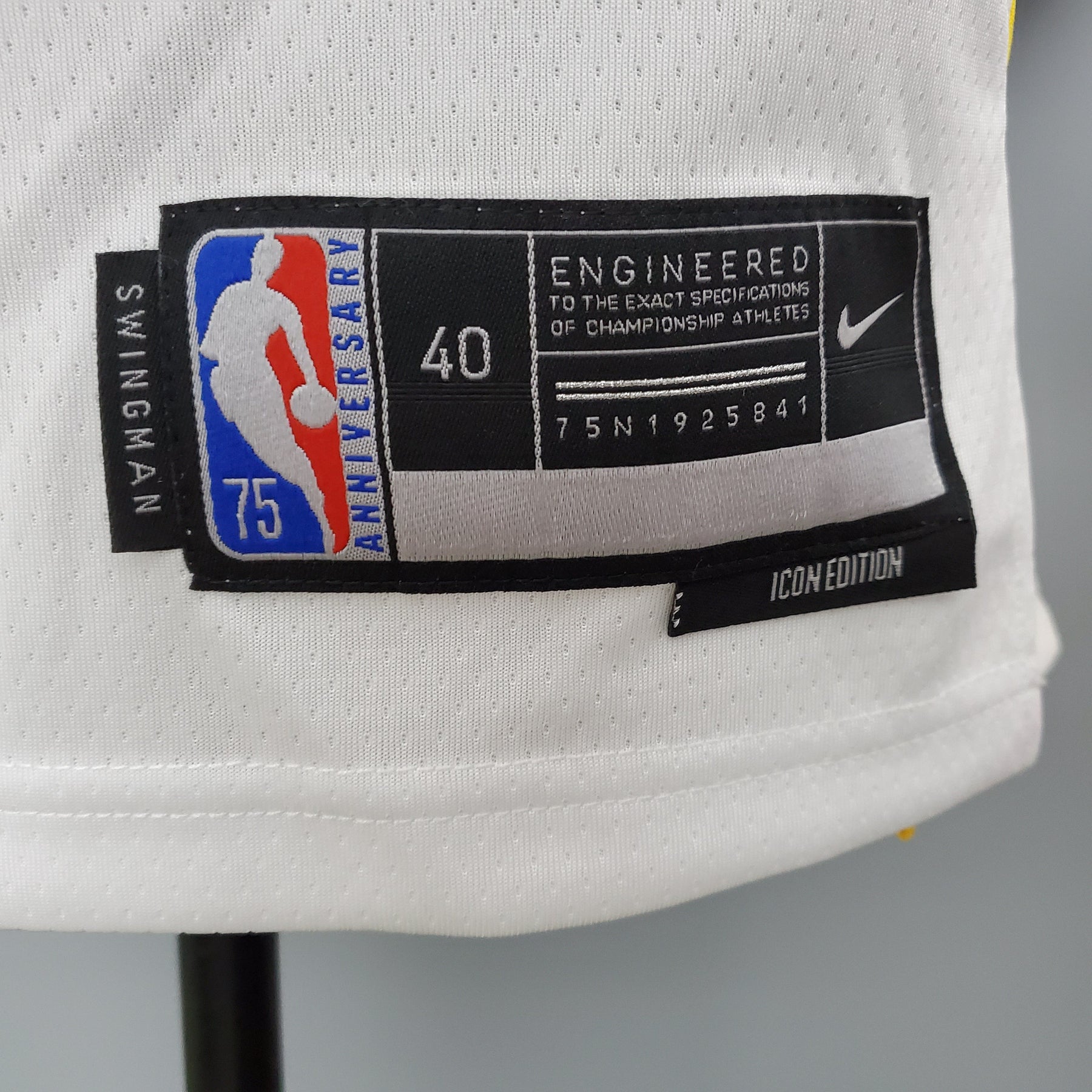 NBA 75TH GOLDEN STATE WARRIORS WHITE NBA JERSEY