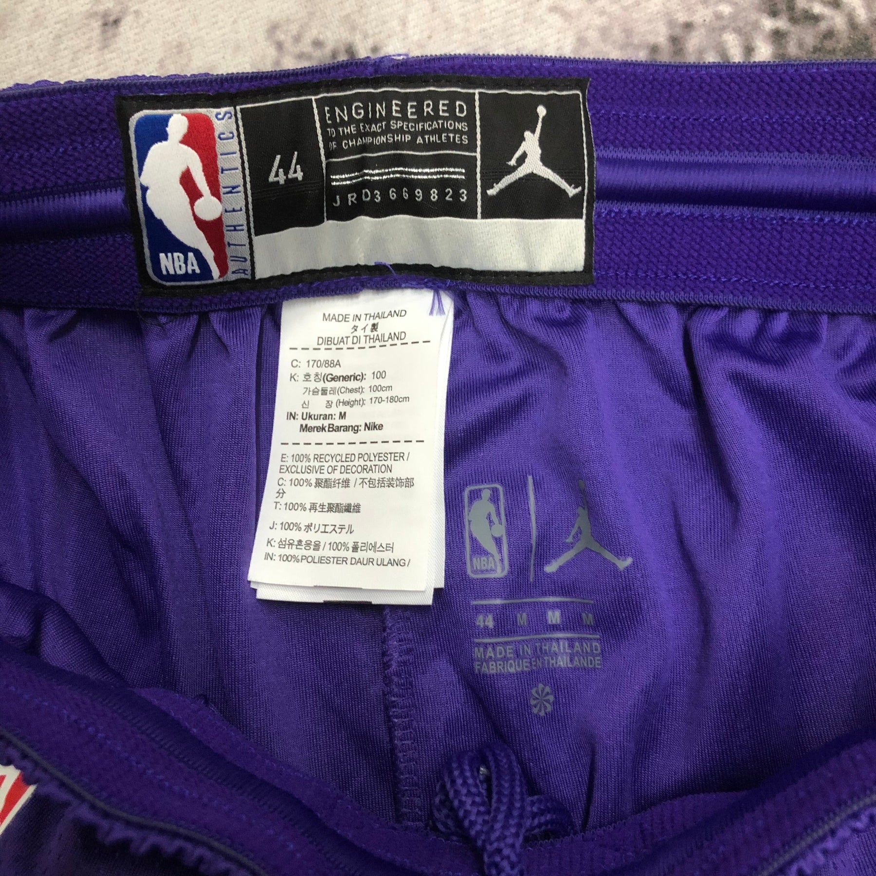 NBA SHORT LOS ANGELES LAKERS PURPLE 22/23