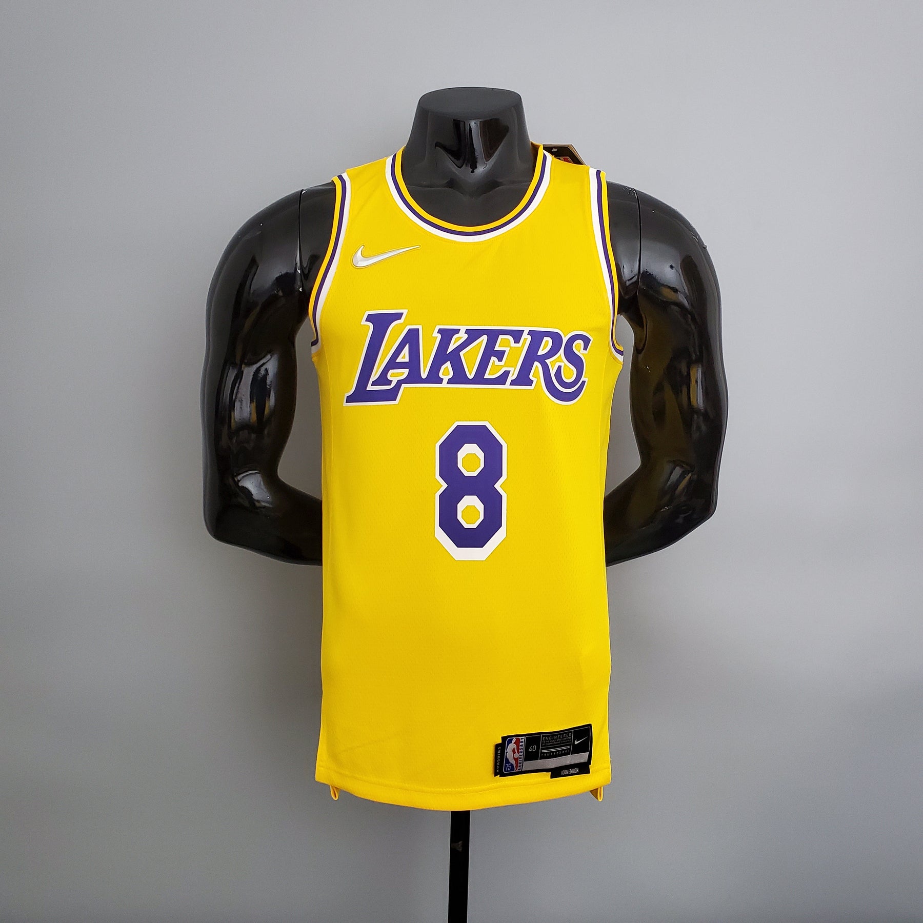 NBA 75TH LOS ANGELES LAKERS YELLOW NBA JERSEY