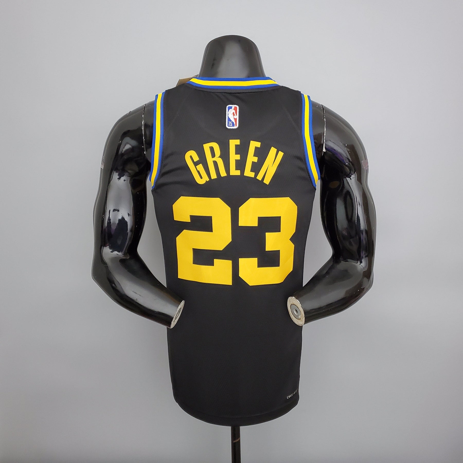 NBA 75TH GOLDEN STATE WARRIORS BLACK NBA JERSEY