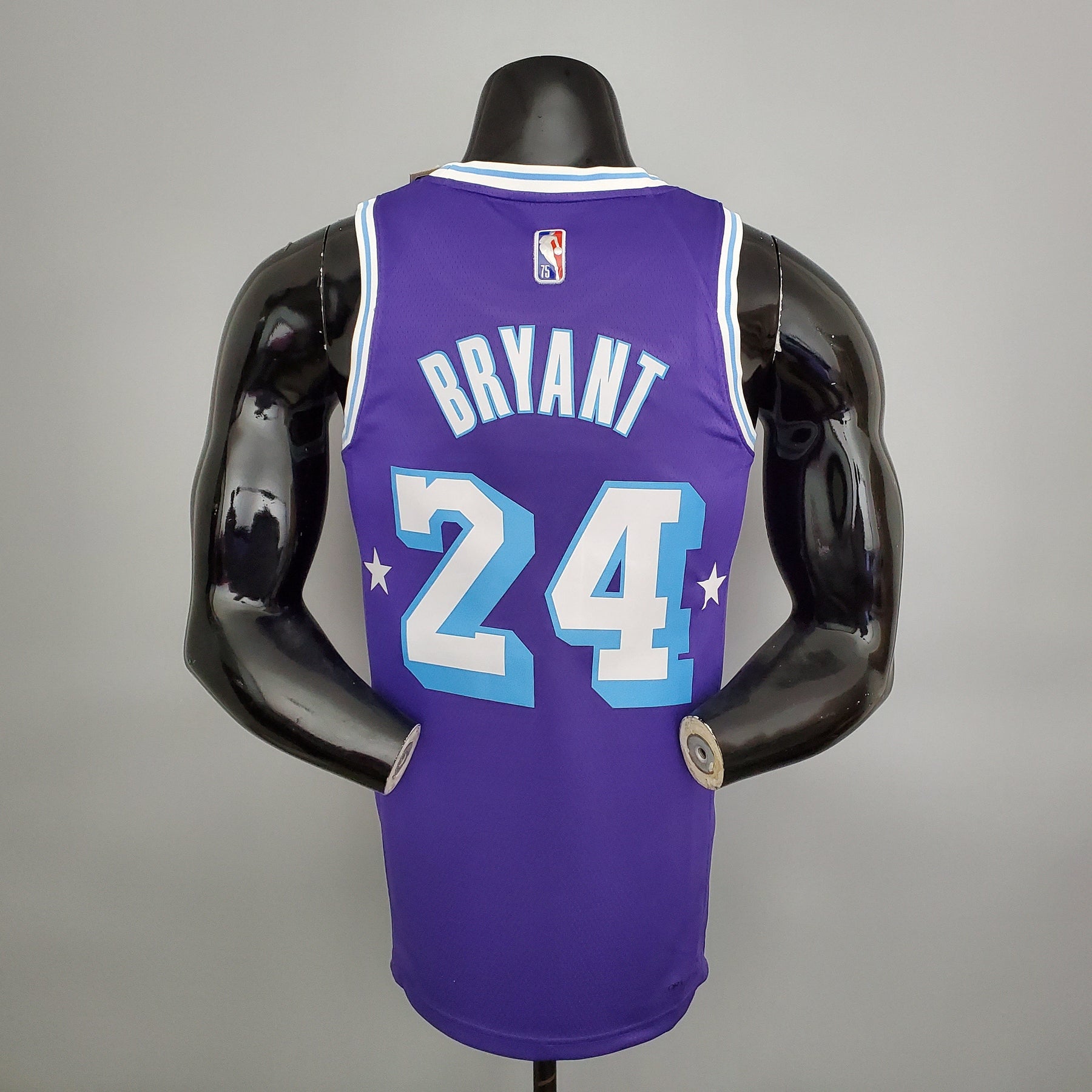 NBA 75TH LOS ANGELES LAKERS PURPLE & BLUE NBA JERSEY