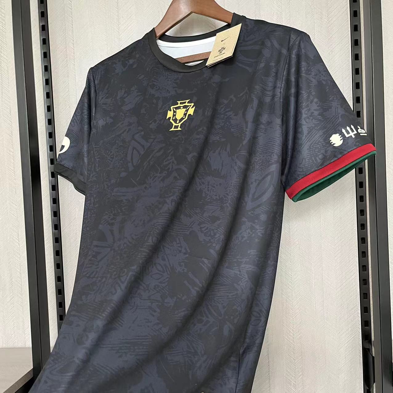 CAMISA CRISTIANO RONALDO PORTUGAL BLACK 23/24