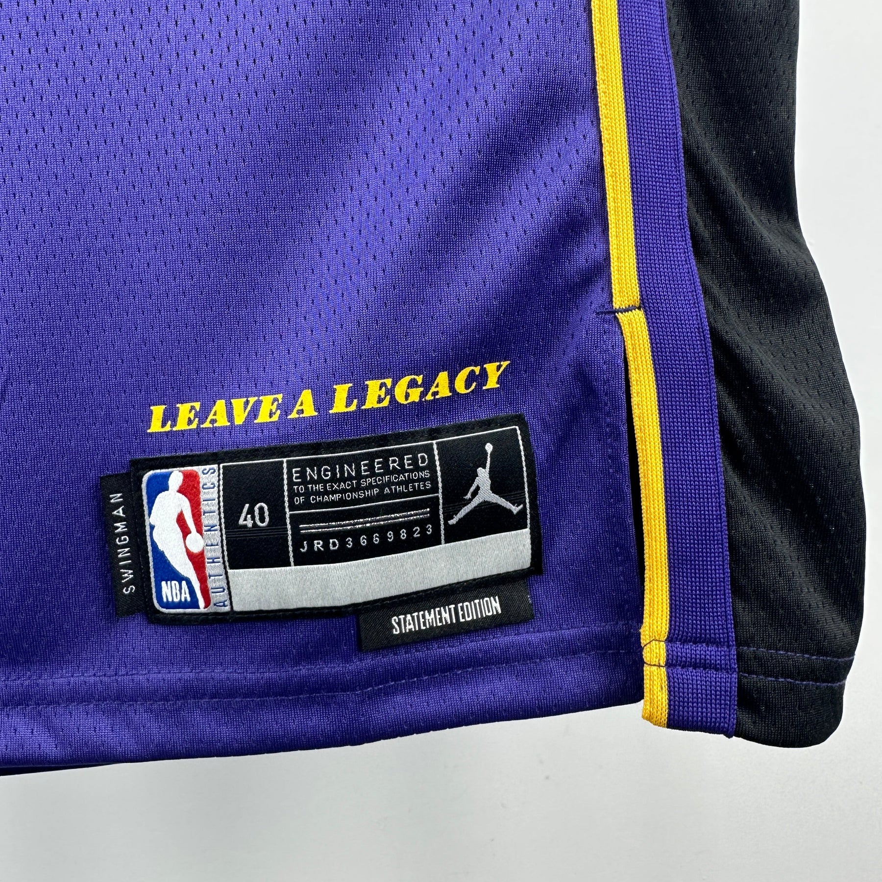 NBA JERSEY LAKERS PURPLE 23/24