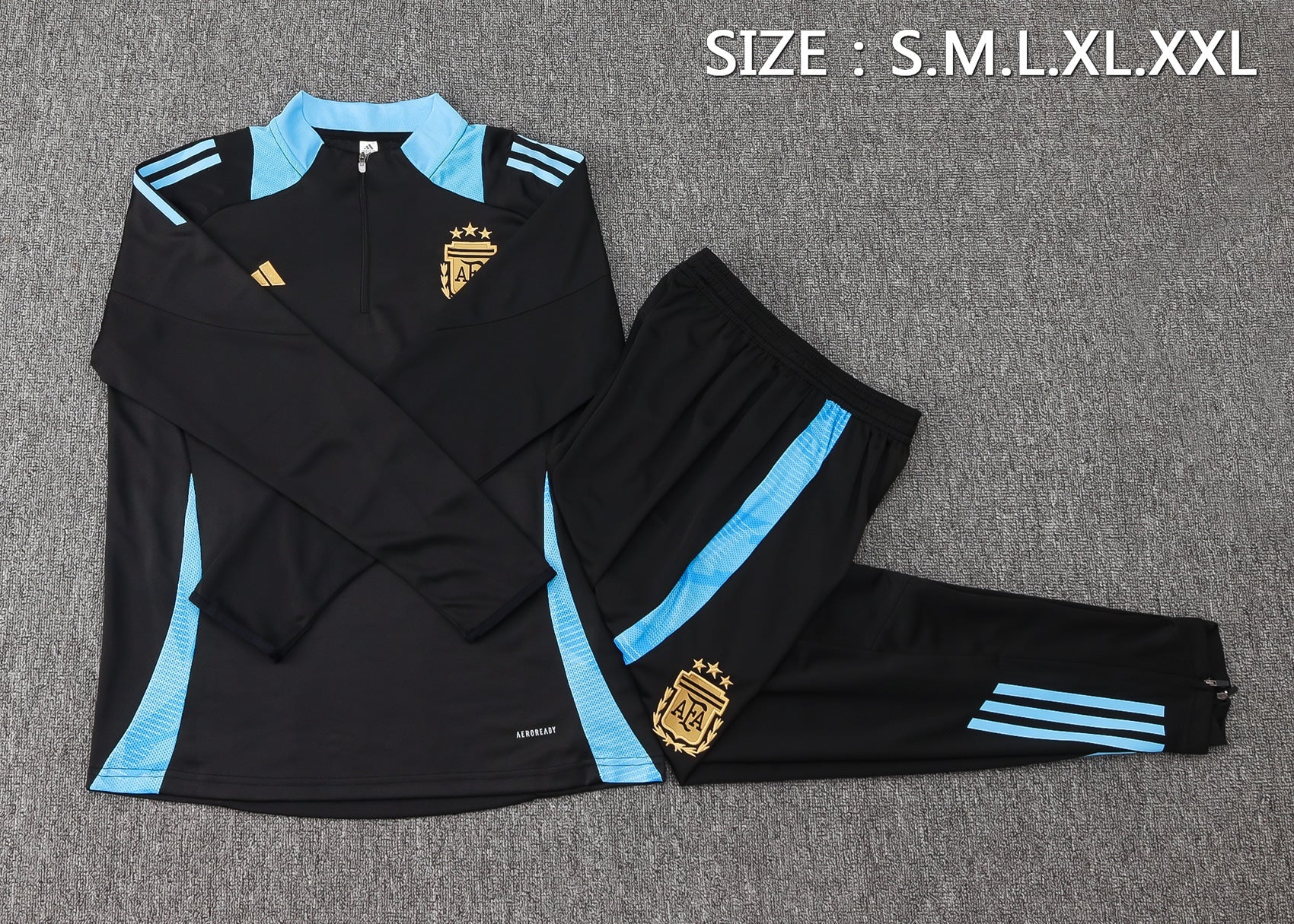 CONJUNTO DE TREINO ARGENTINA BLACK 24/25