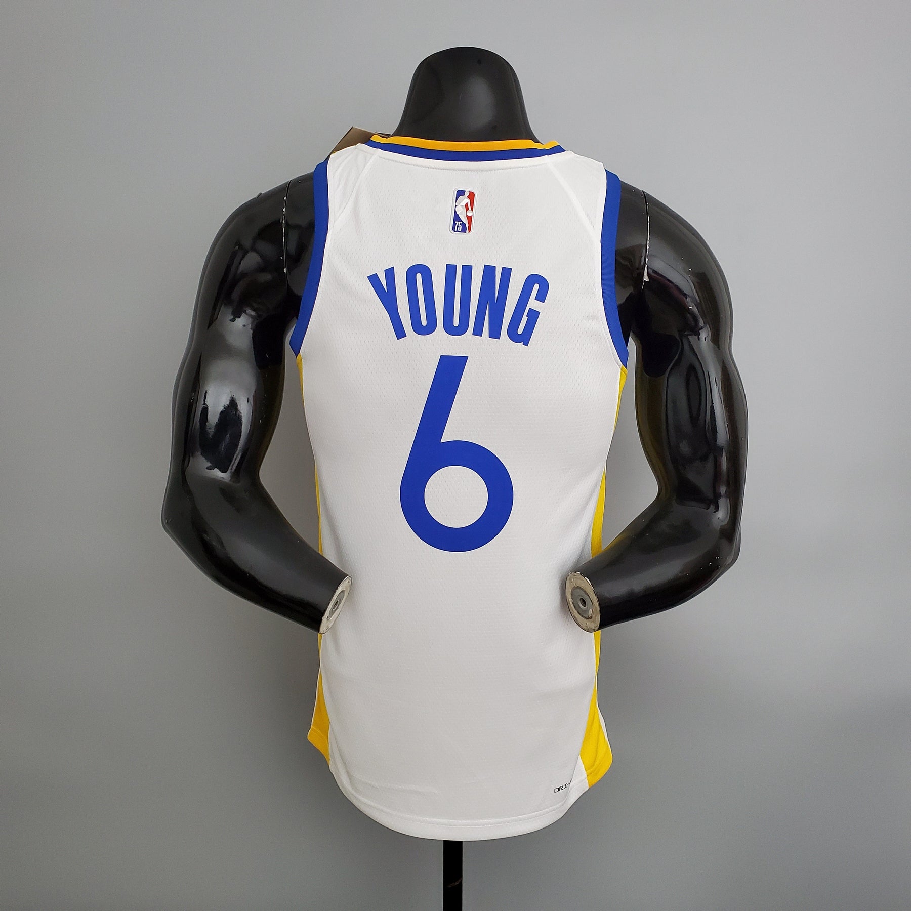 NBA 75TH GOLDEN STATE WARRIORS WHITE NBA JERSEY