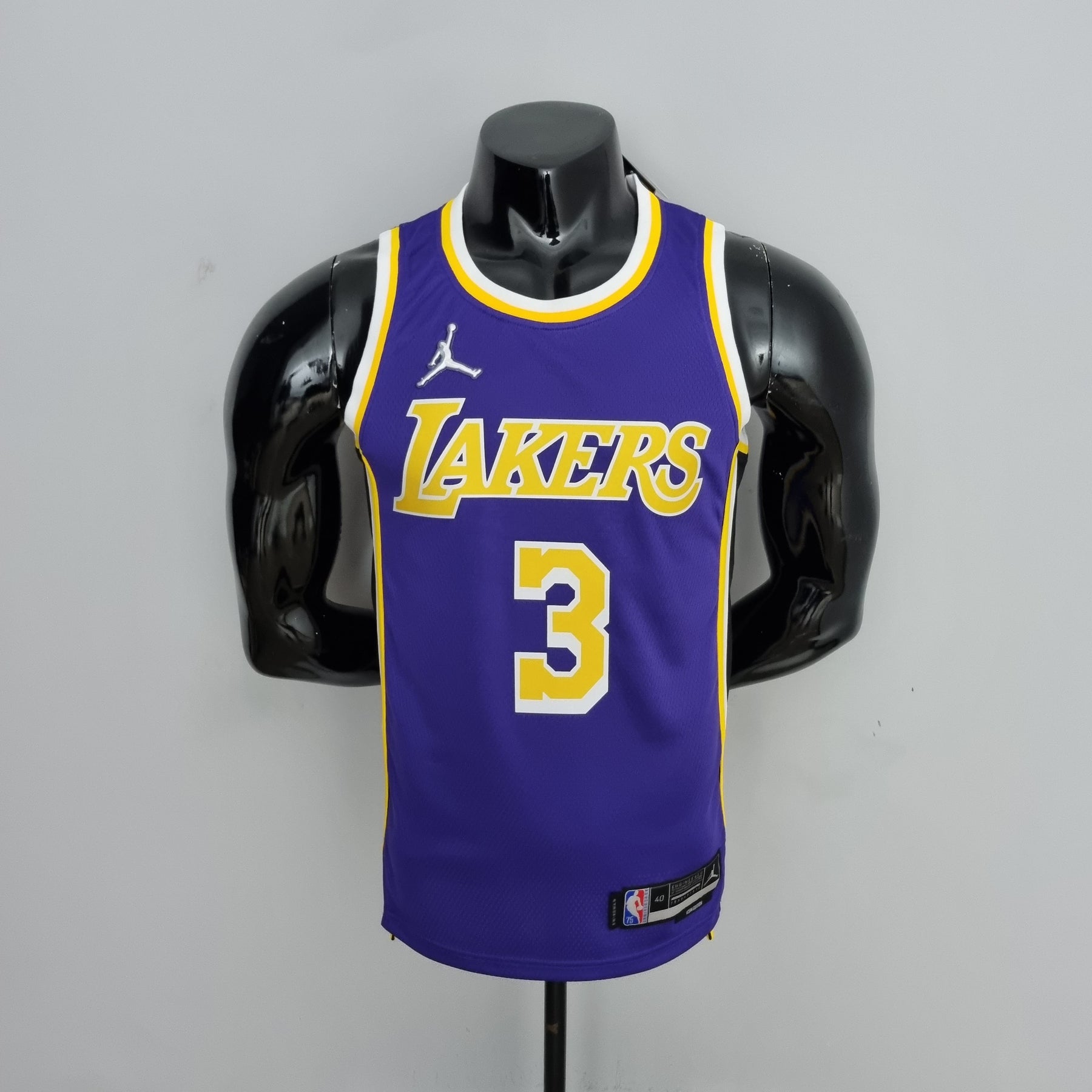 NBA 75TH LOS ANGELES LAKERS PURPLE NBA JERSEY