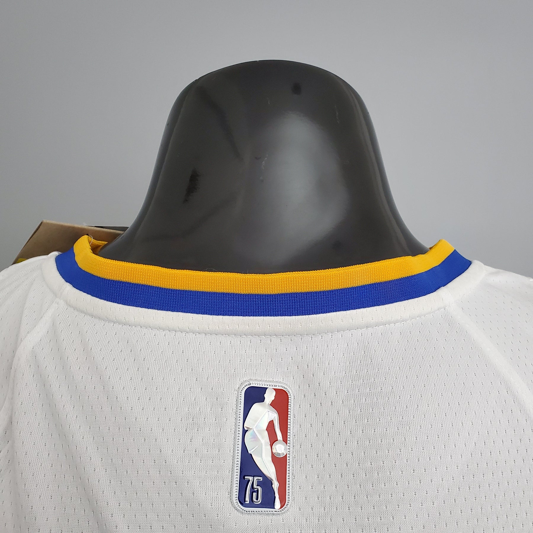 NBA 75TH GOLDEN STATE WARRIORS WHITE NBA JERSEY