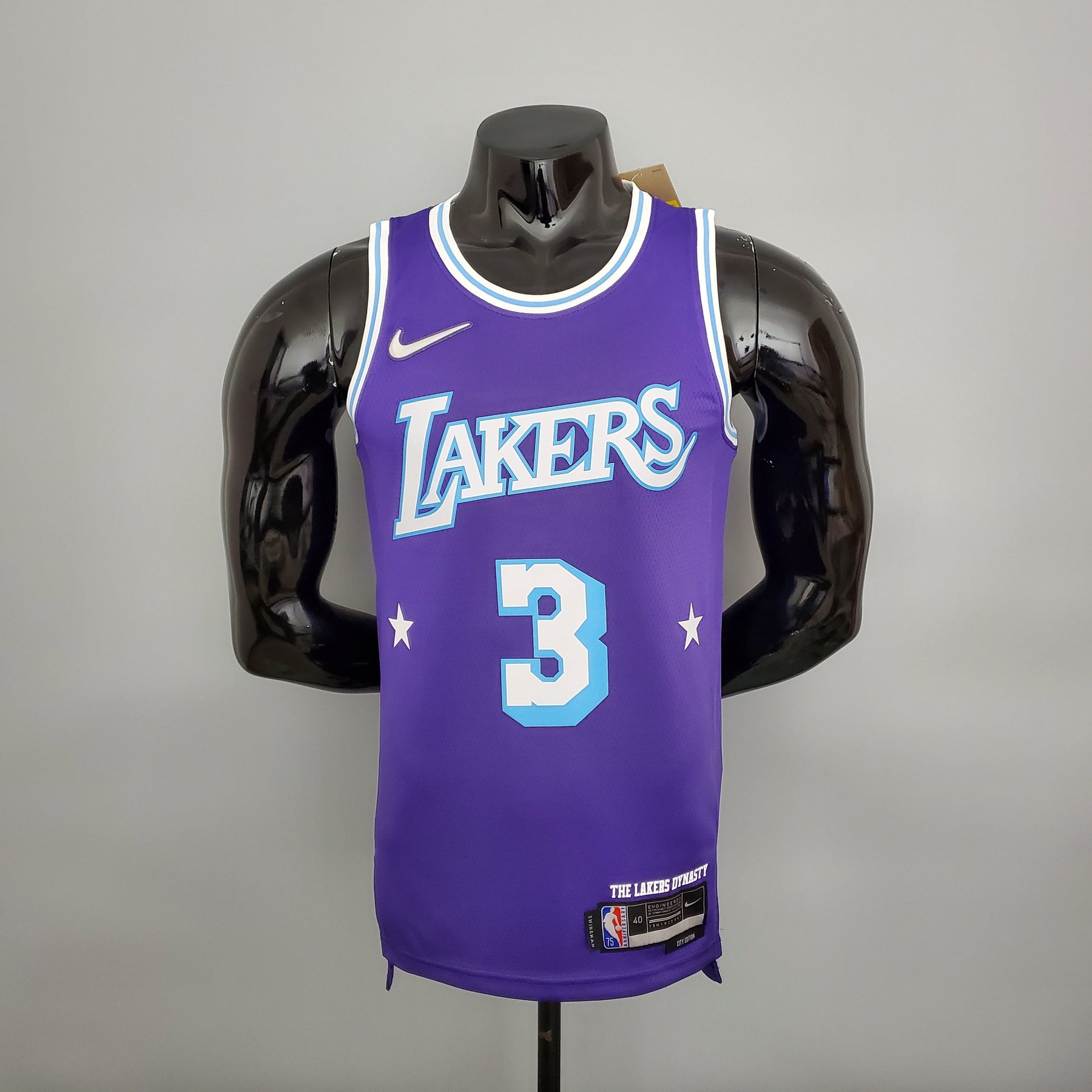 NBA 75TH LOS ANGELES LAKERS PURPLE & BLUE NBA JERSEY