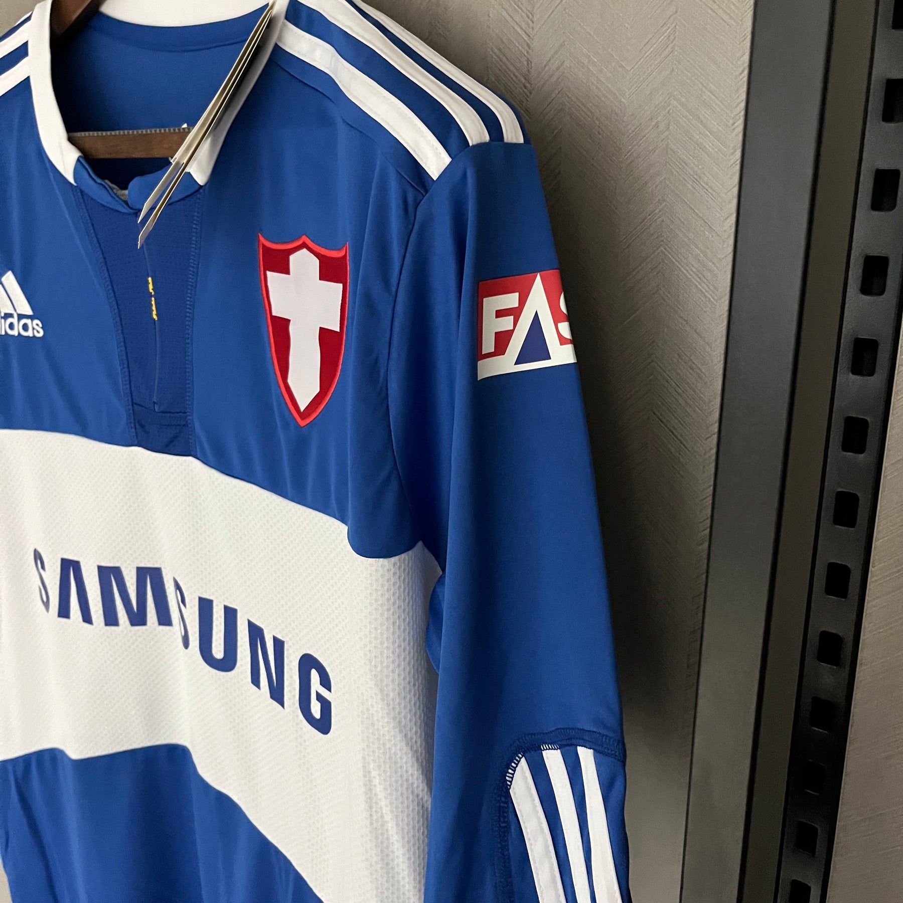 CAMISA RETRÔ PALMEIRAS SAVÓIA BLUE MANGA LONGA 2009/10