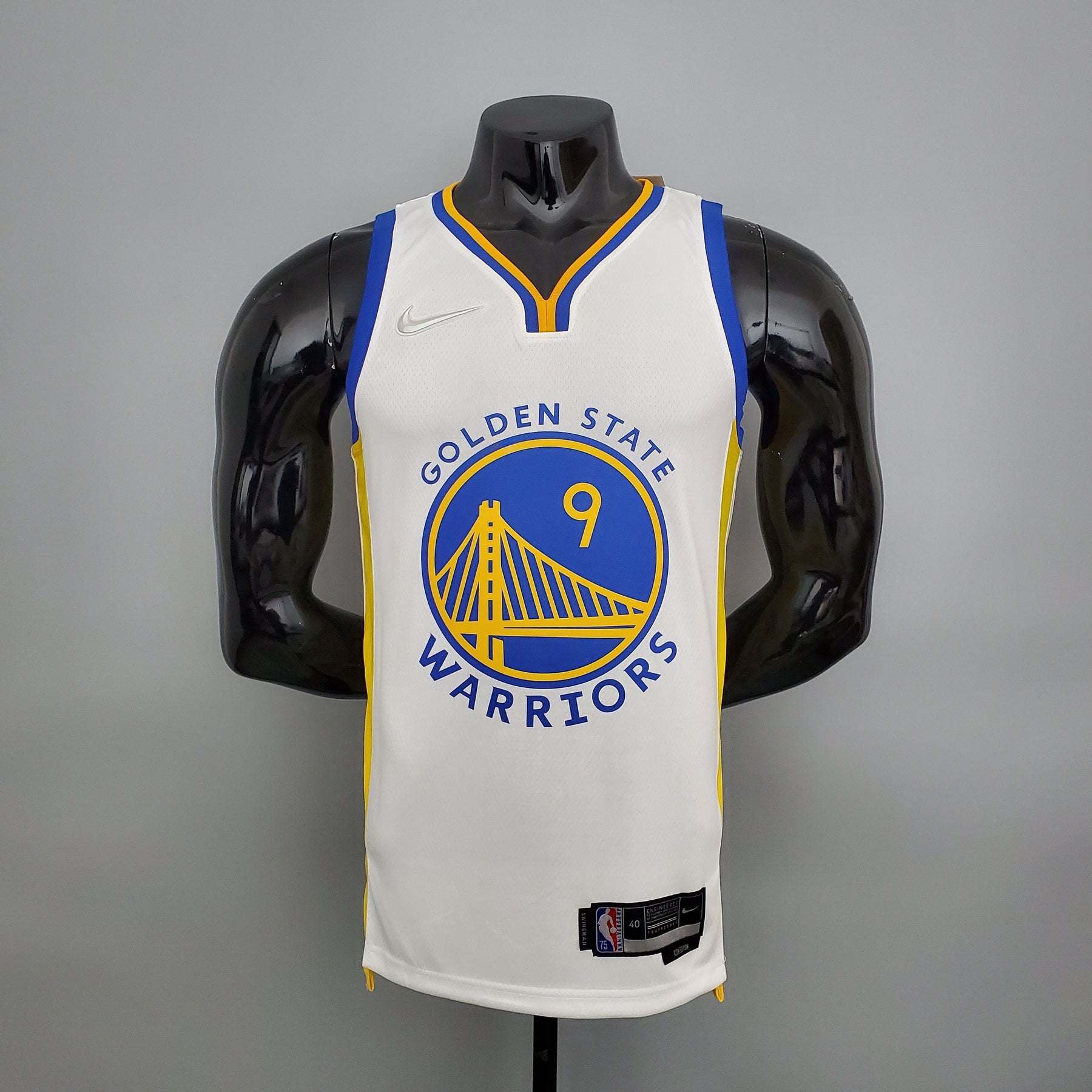 NBA 75TH GOLDEN STATE WARRIORS WHITE NBA JERSEY