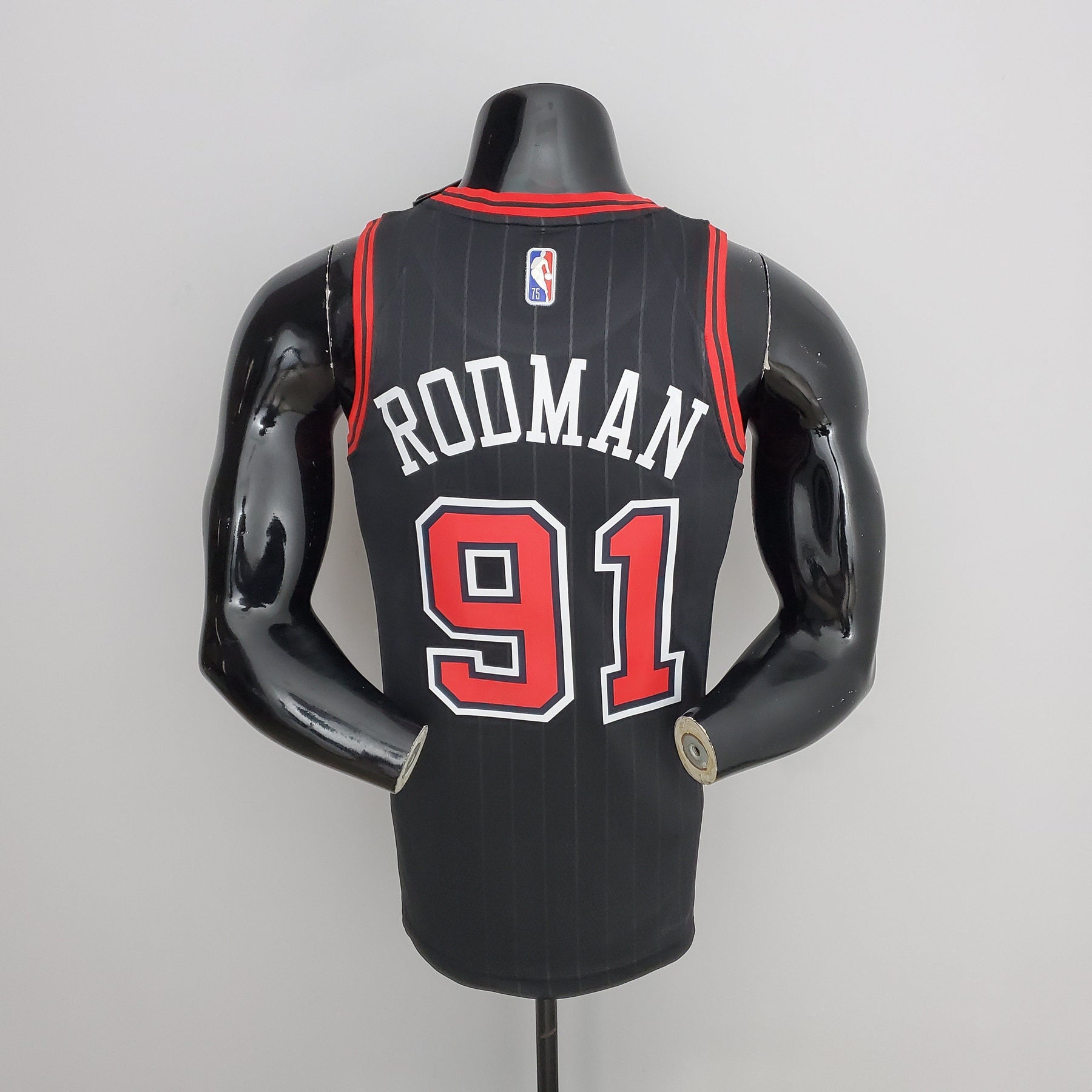 NBA 75TH CHICAGO BULLS FLYERS BLACK NBA JERSEY
