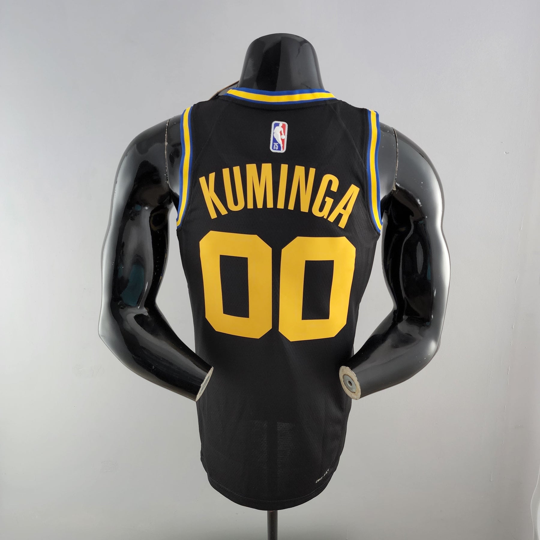 NBA 75TH GOLDEN STATE WARRIORS BLACK NBA JERSEY