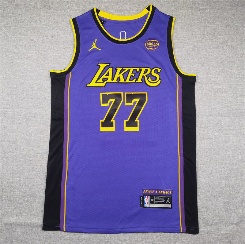 NBA JERSEY LAKERS PURPLE BORDADO 24/25