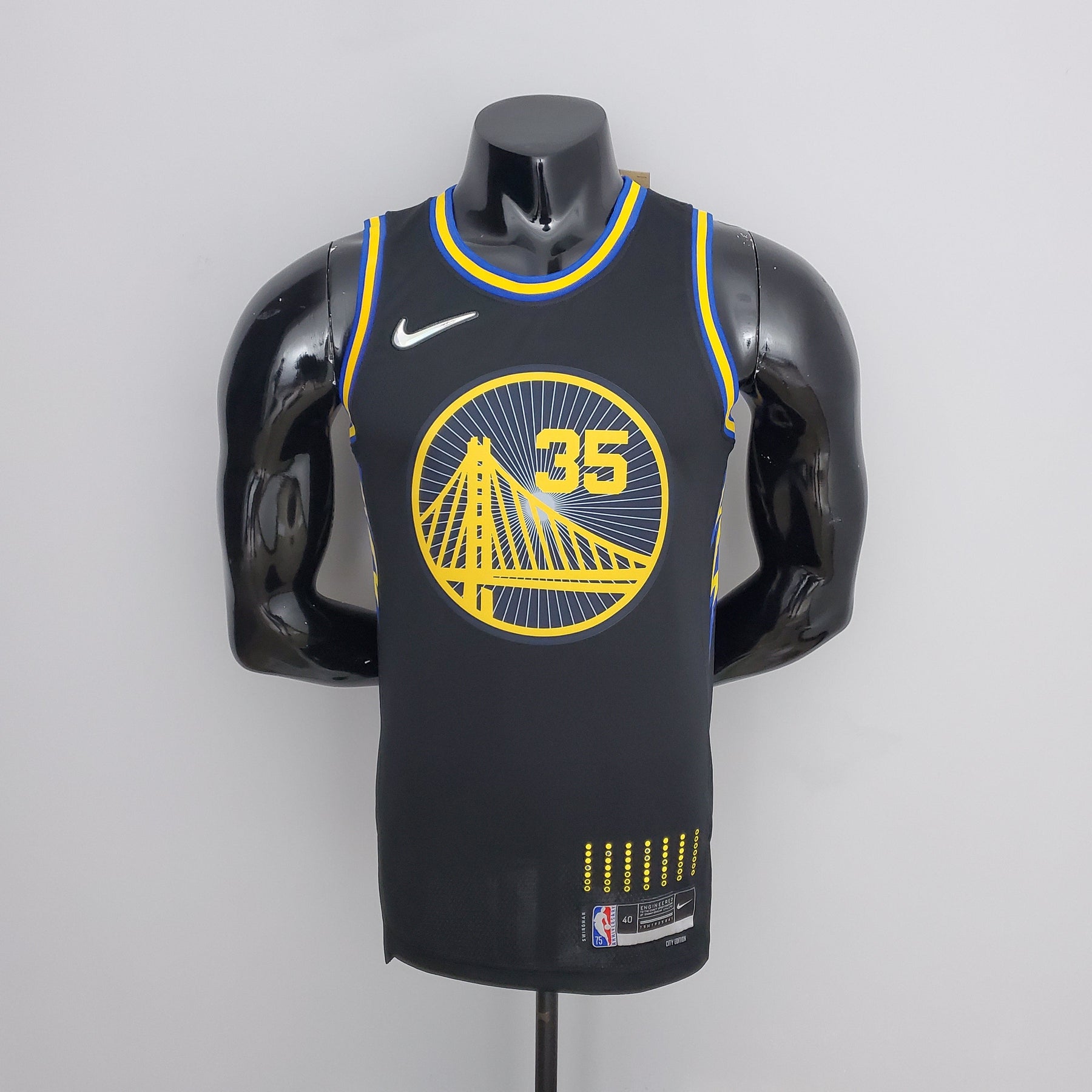 NBA 75TH GOLDEN STATE WARRIORS BLACK NBA JERSEY