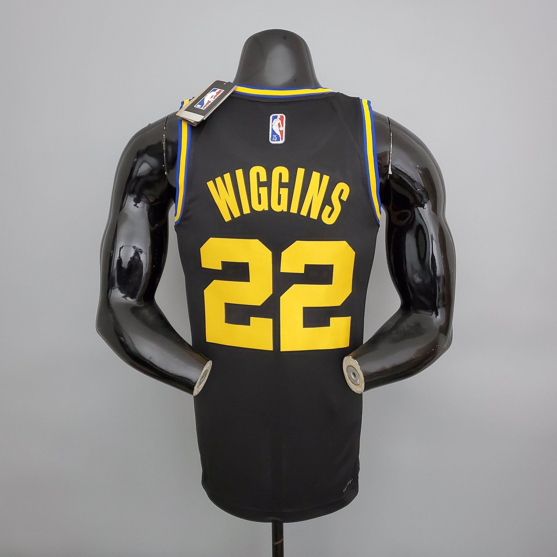 NBA 75TH GOLDEN STATE WARRIORS BLACK NBA JERSEY