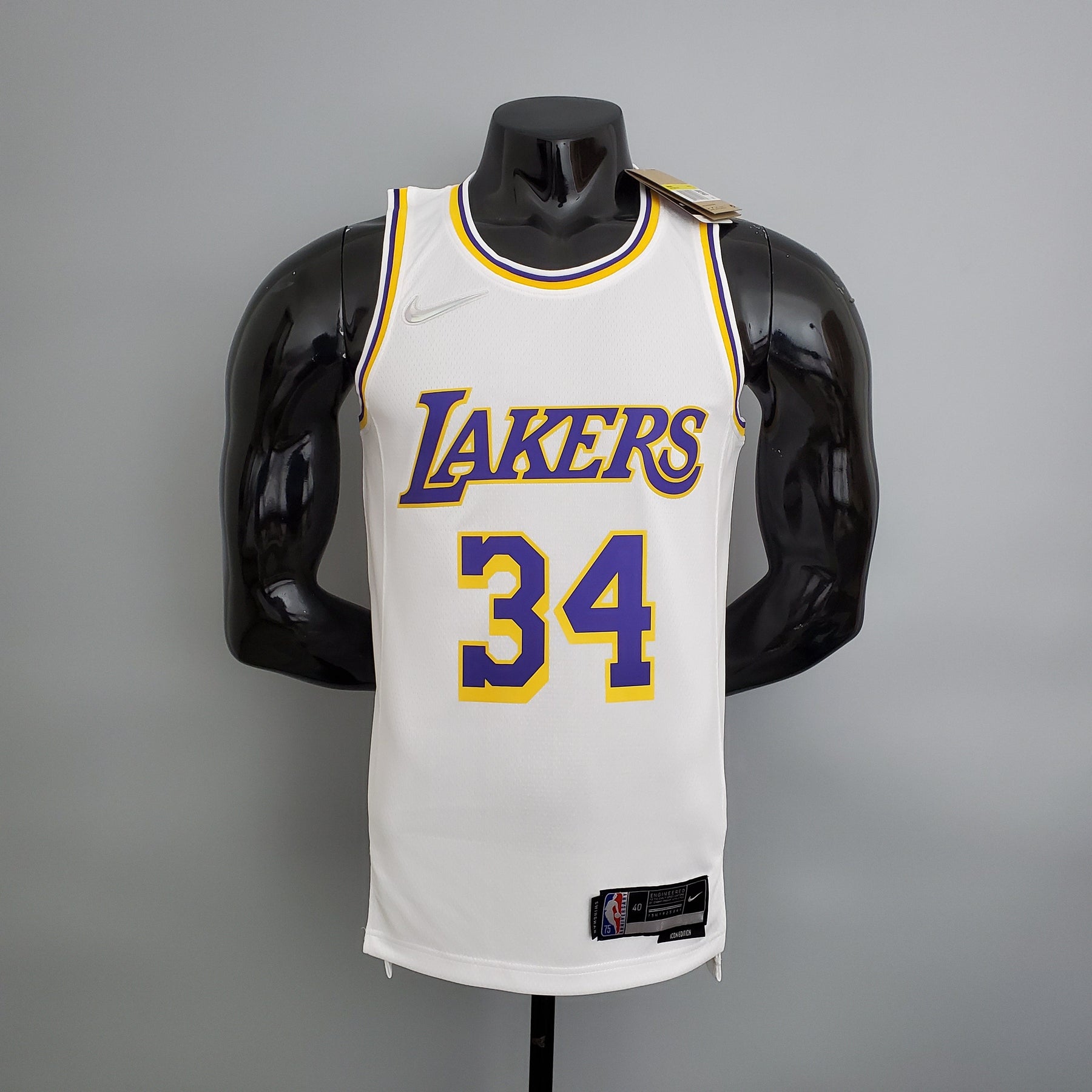 NBA 75TH LOS ANGELES LAKERS WHITE NBA JERSEY