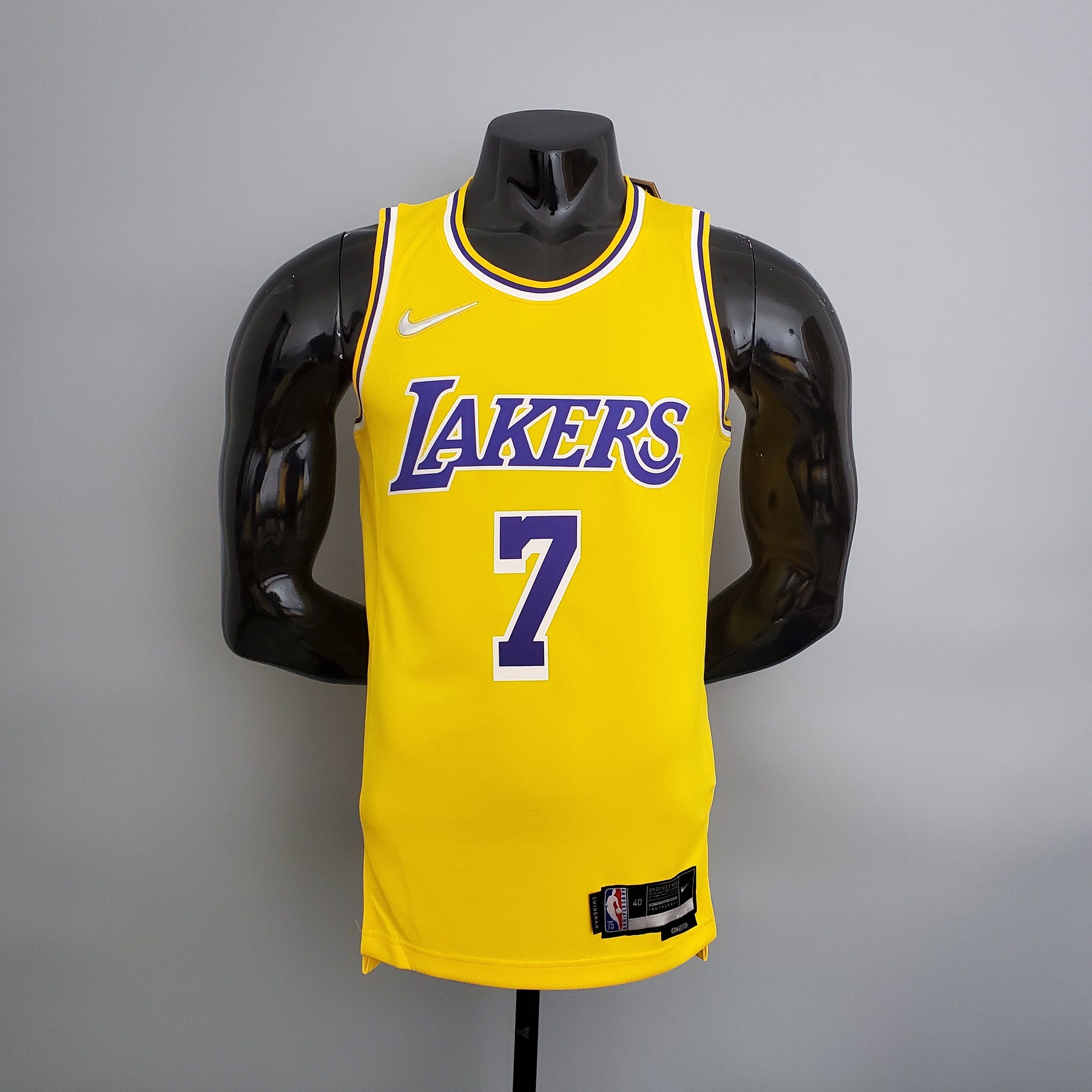 NBA 75TH LOS ANGELES LAKERS YELLOW NBA JERSEY