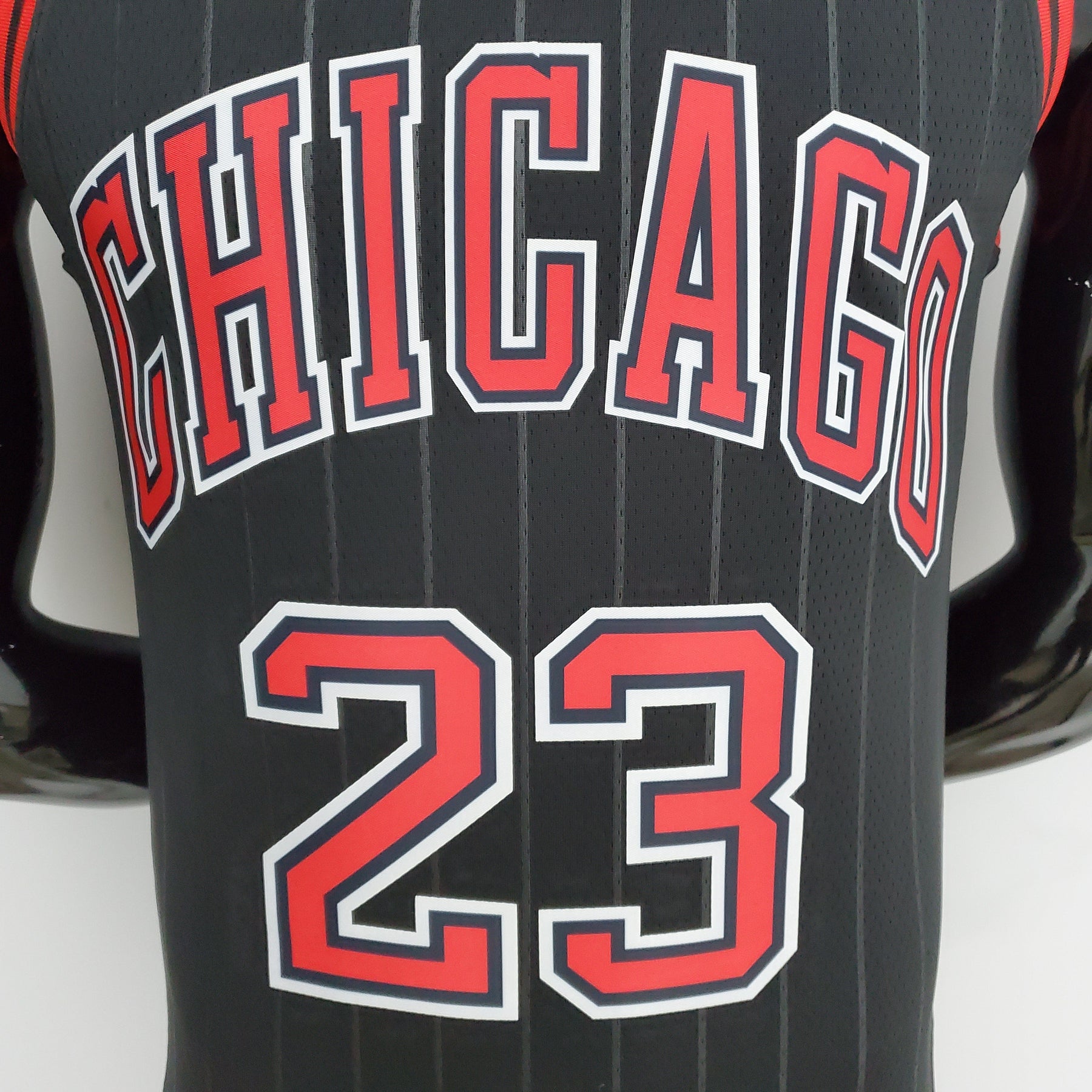NBA 75TH CHICAGO BULLS FLYERS BLACK NBA JERSEY