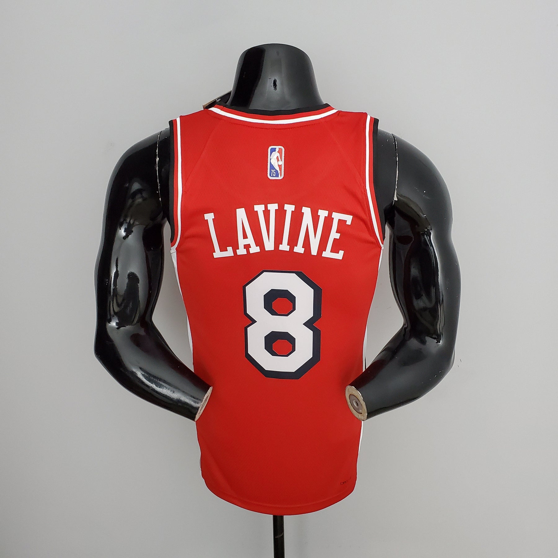NBA 75TH CHICAGO BULLS CITY EDITION RED NBA JERSEY