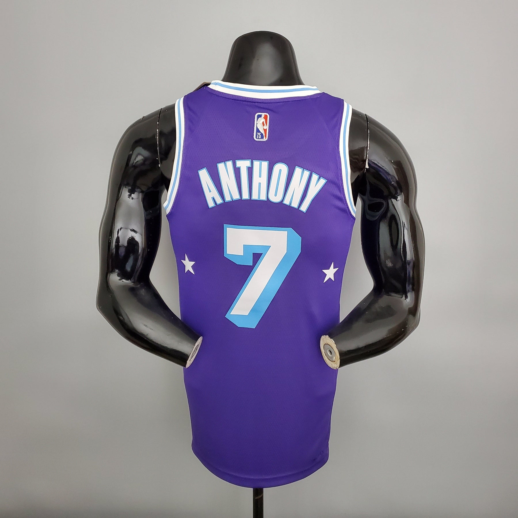 NBA 75TH LOS ANGELES LAKERS PURPLE & BLUE NBA JERSEY