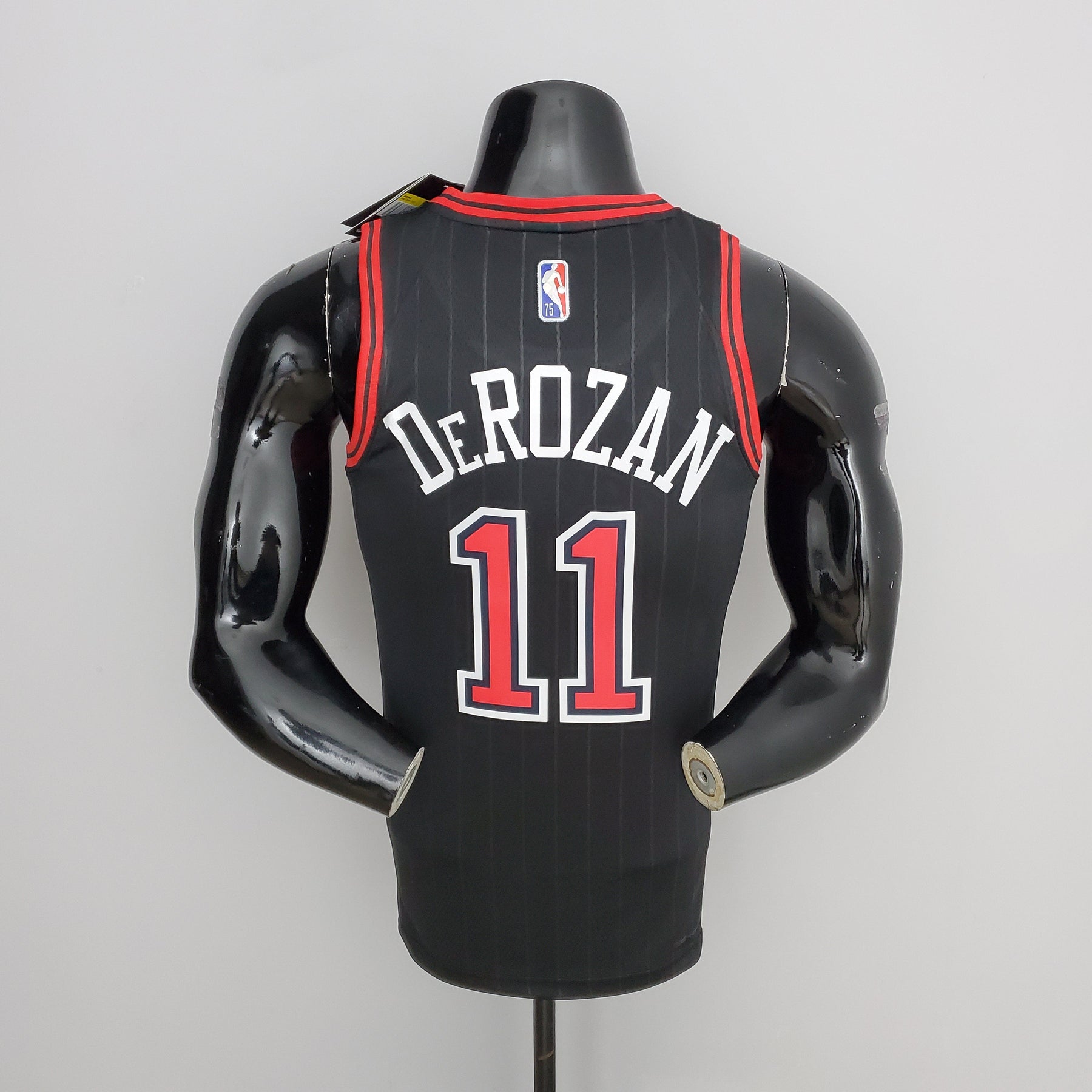 NBA 75TH CHICAGO BULLS FLYERS BLACK NBA JERSEY
