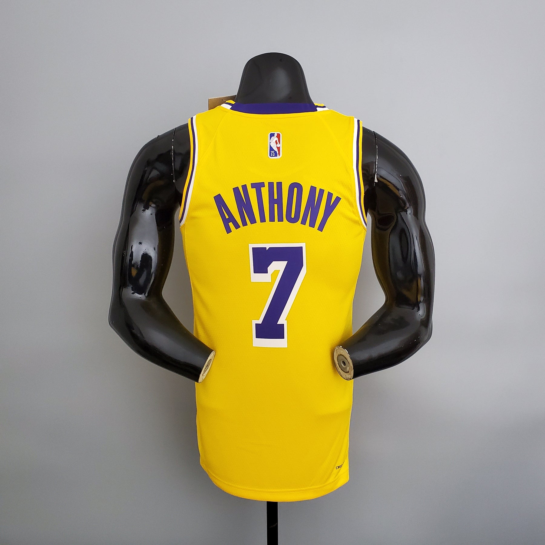 NBA 75TH LOS ANGELES LAKERS YELLOW NBA JERSEY