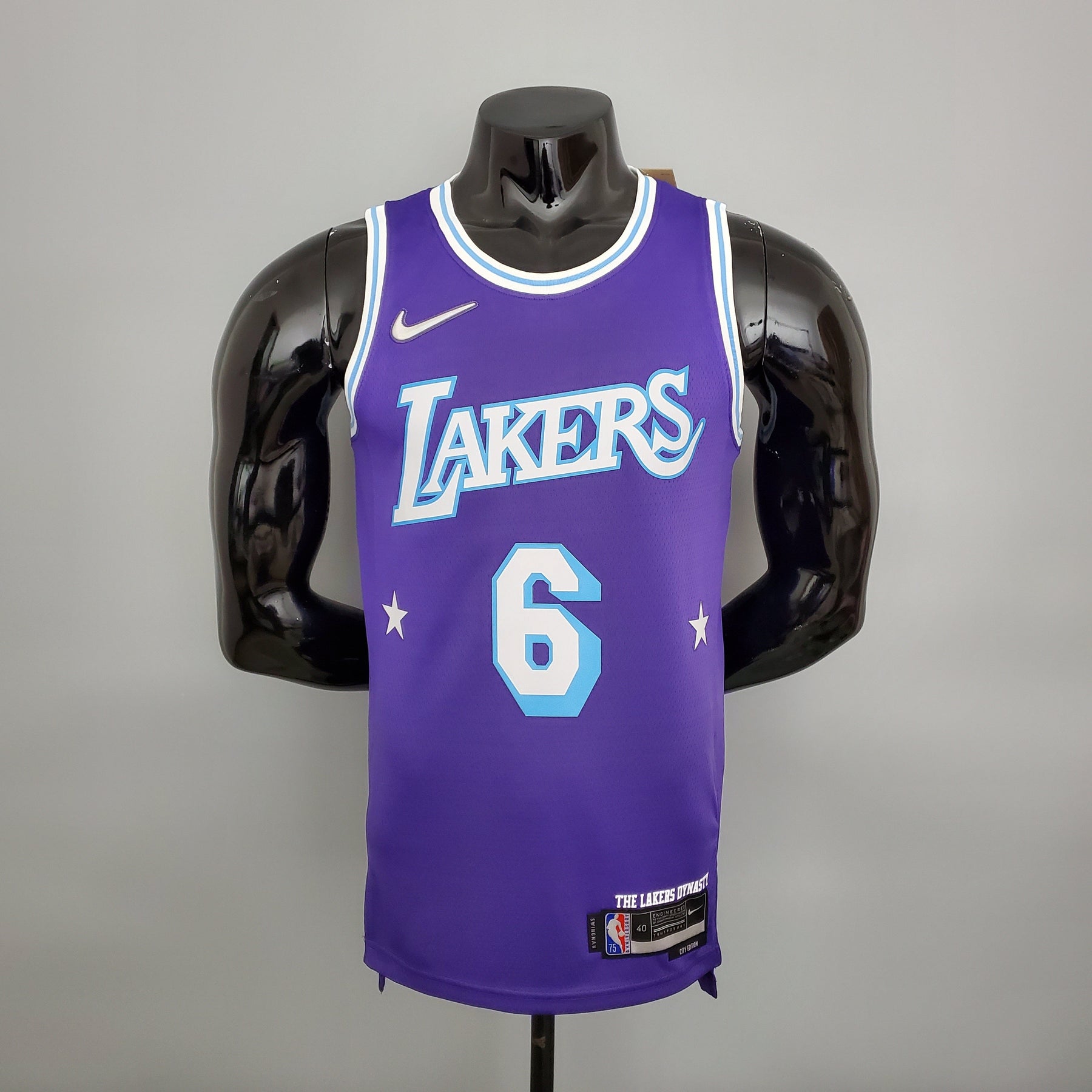 NBA 75TH LOS ANGELES LAKERS PURPLE & BLUE NBA JERSEY