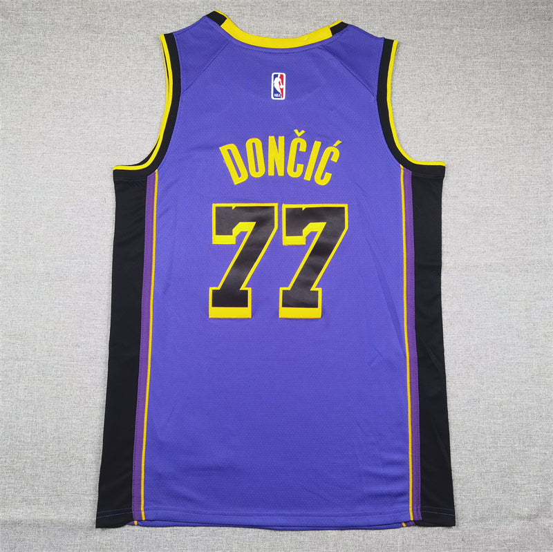 NBA JERSEY LAKERS PURPLE BORDADO 24/25