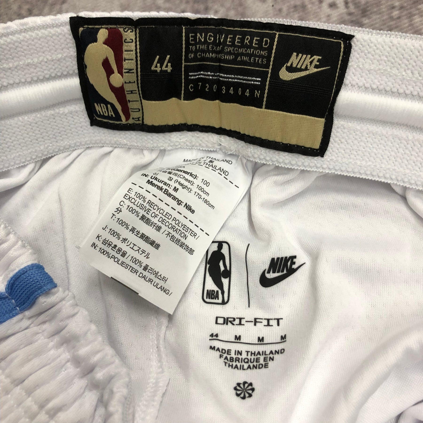 NBA SHORT LOS ANGELES LAKERS WHITE 22/23