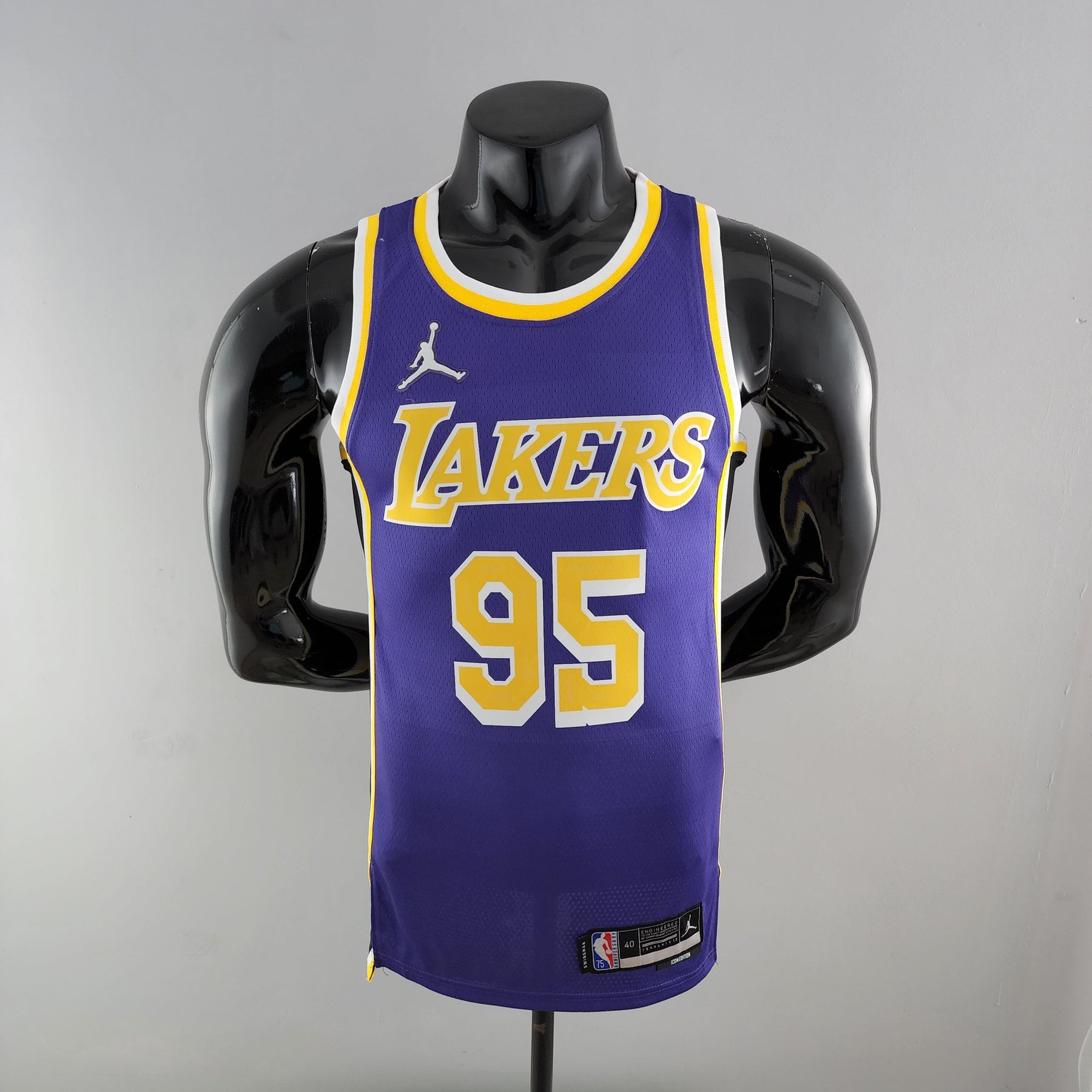 NBA 75TH LOS ANGELES LAKERS PURPLE NBA JERSEY