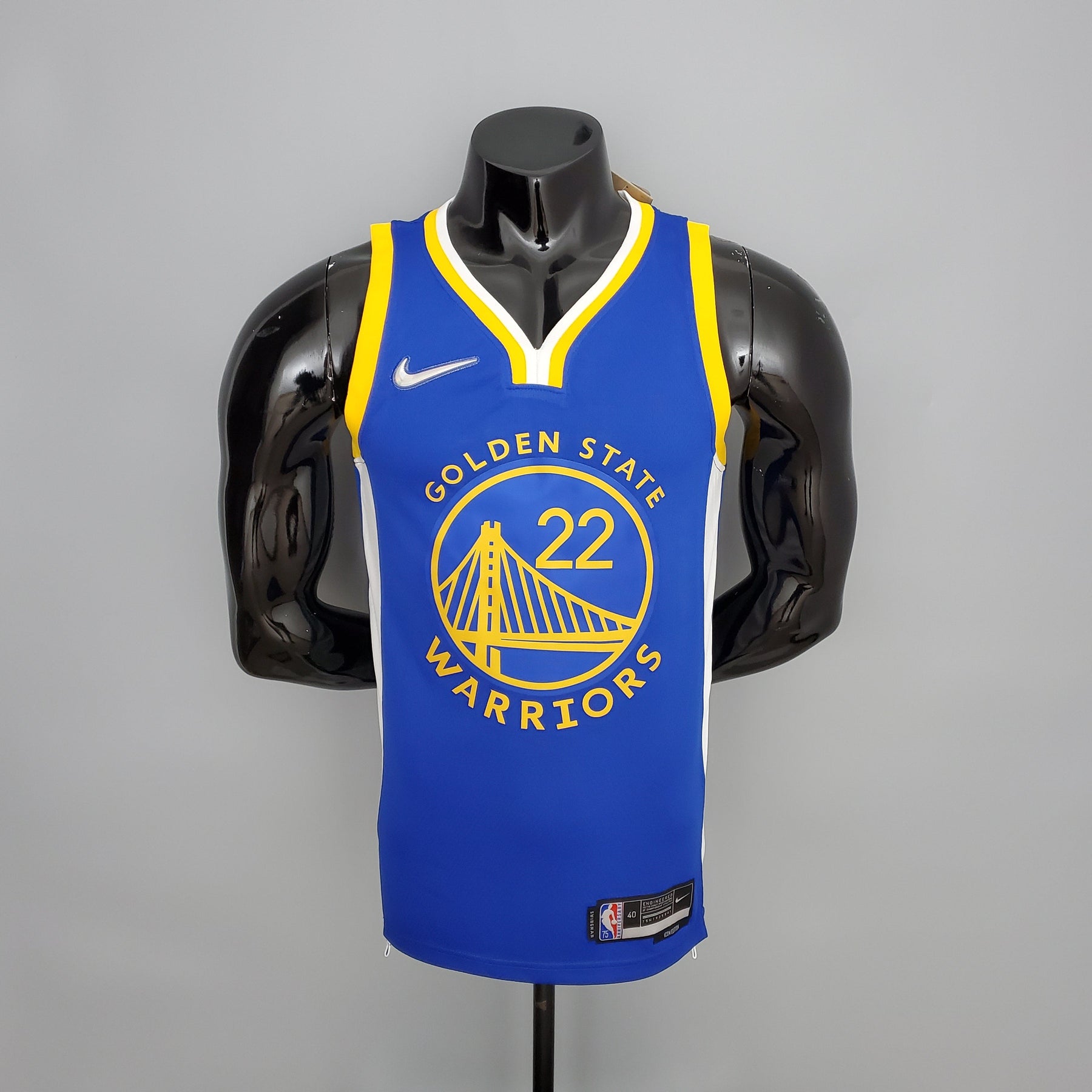 NBA 75TH GOLDEN STATE WARRIORS BLUE NBA JERSEY