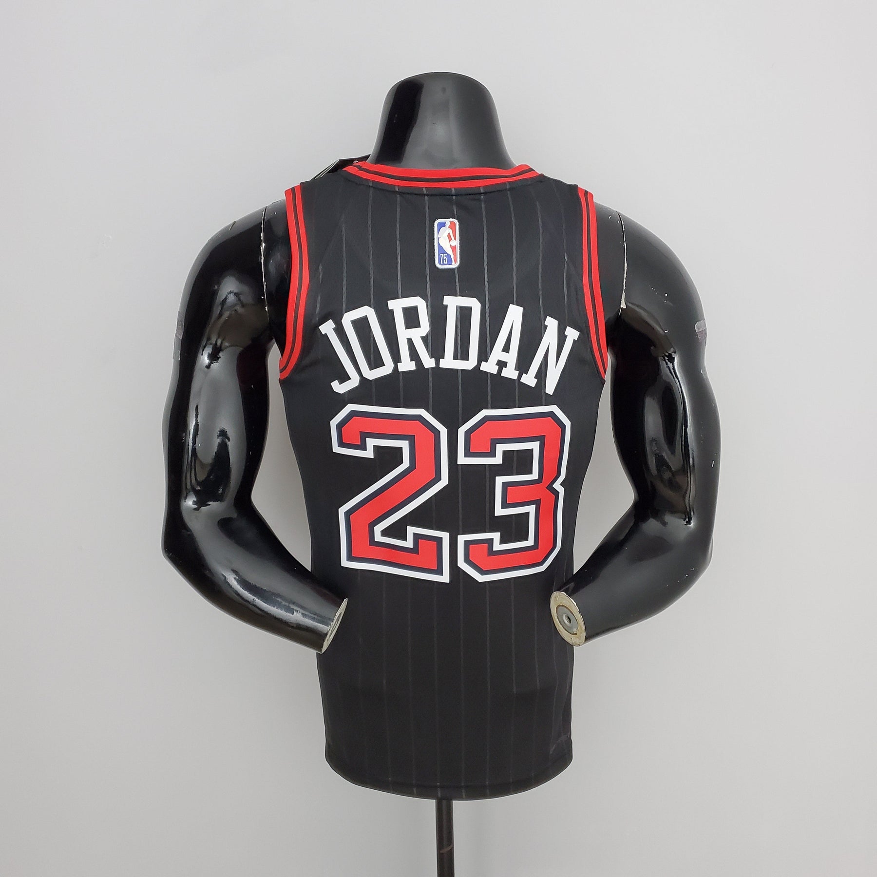 NBA 75TH CHICAGO BULLS FLYERS BLACK NBA JERSEY