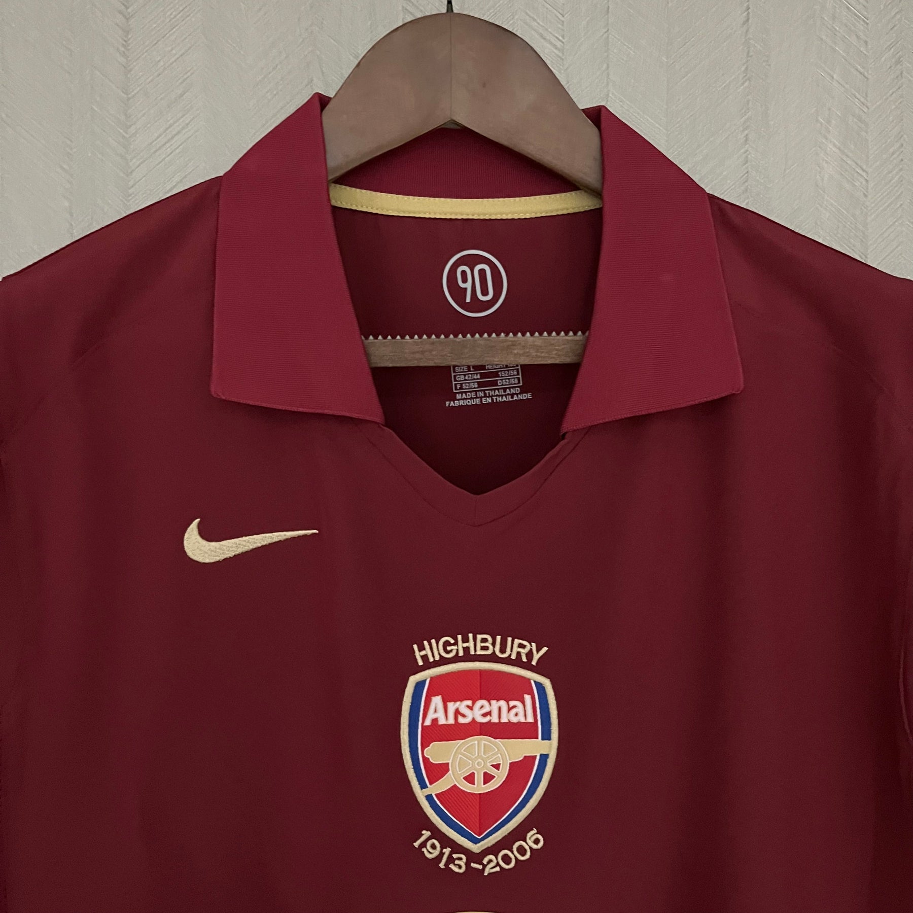 CAMISA ARSENAL RETRÔ HOME 05/06