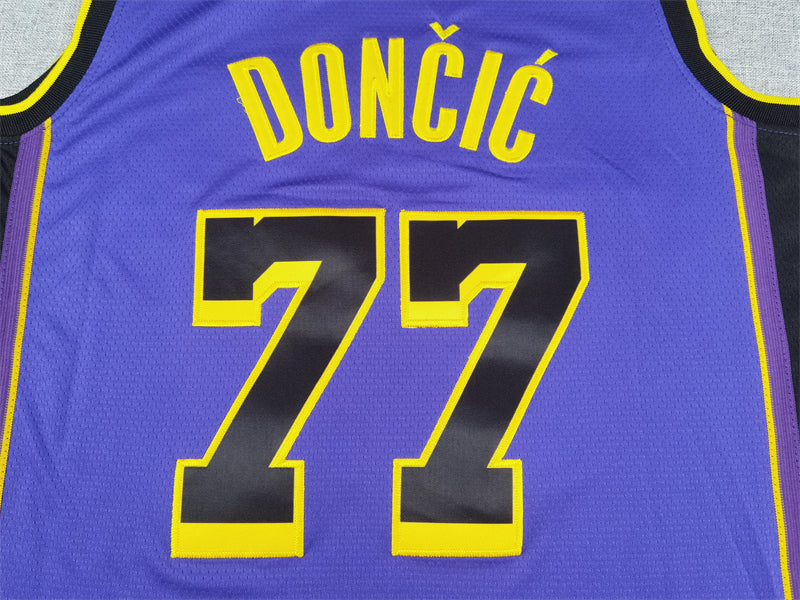 NBA JERSEY LAKERS PURPLE BORDADO 24/25