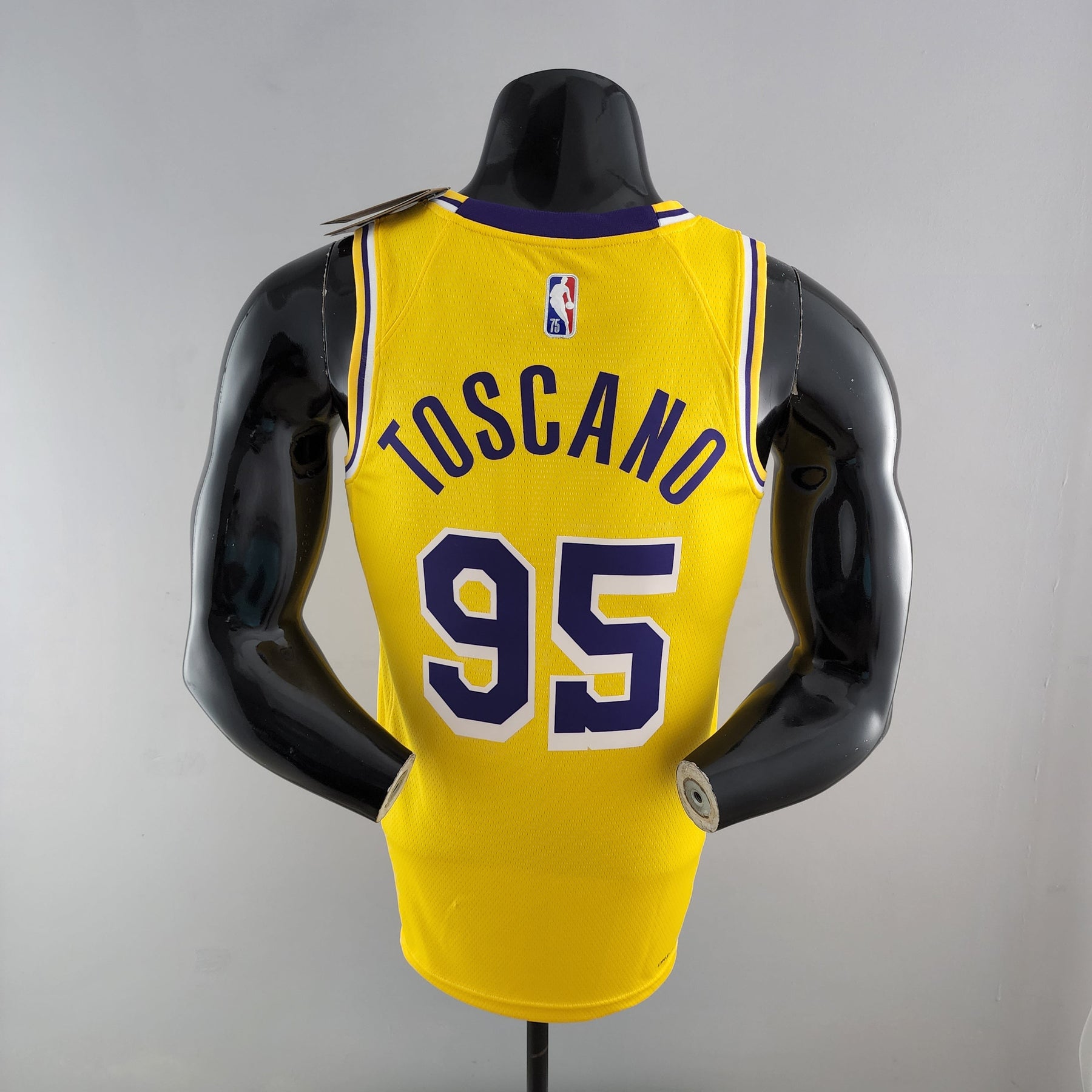 NBA 75TH LOS ANGELES LAKERS YELLOW NBA JERSEY