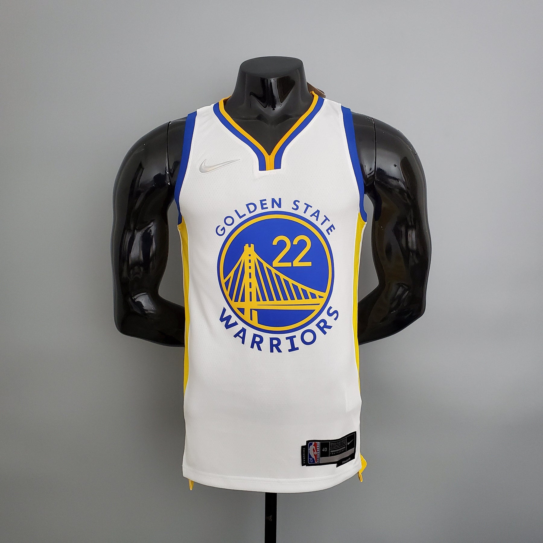 NBA 75TH GOLDEN STATE WARRIORS WHITE NBA JERSEY