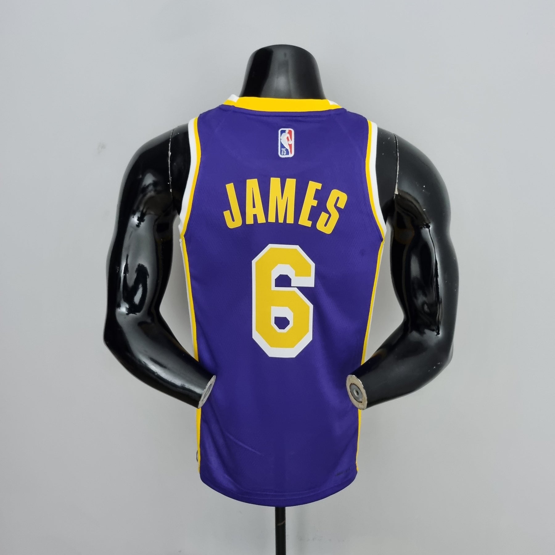 NBA 75TH LOS ANGELES LAKERS PURPLE NBA JERSEY