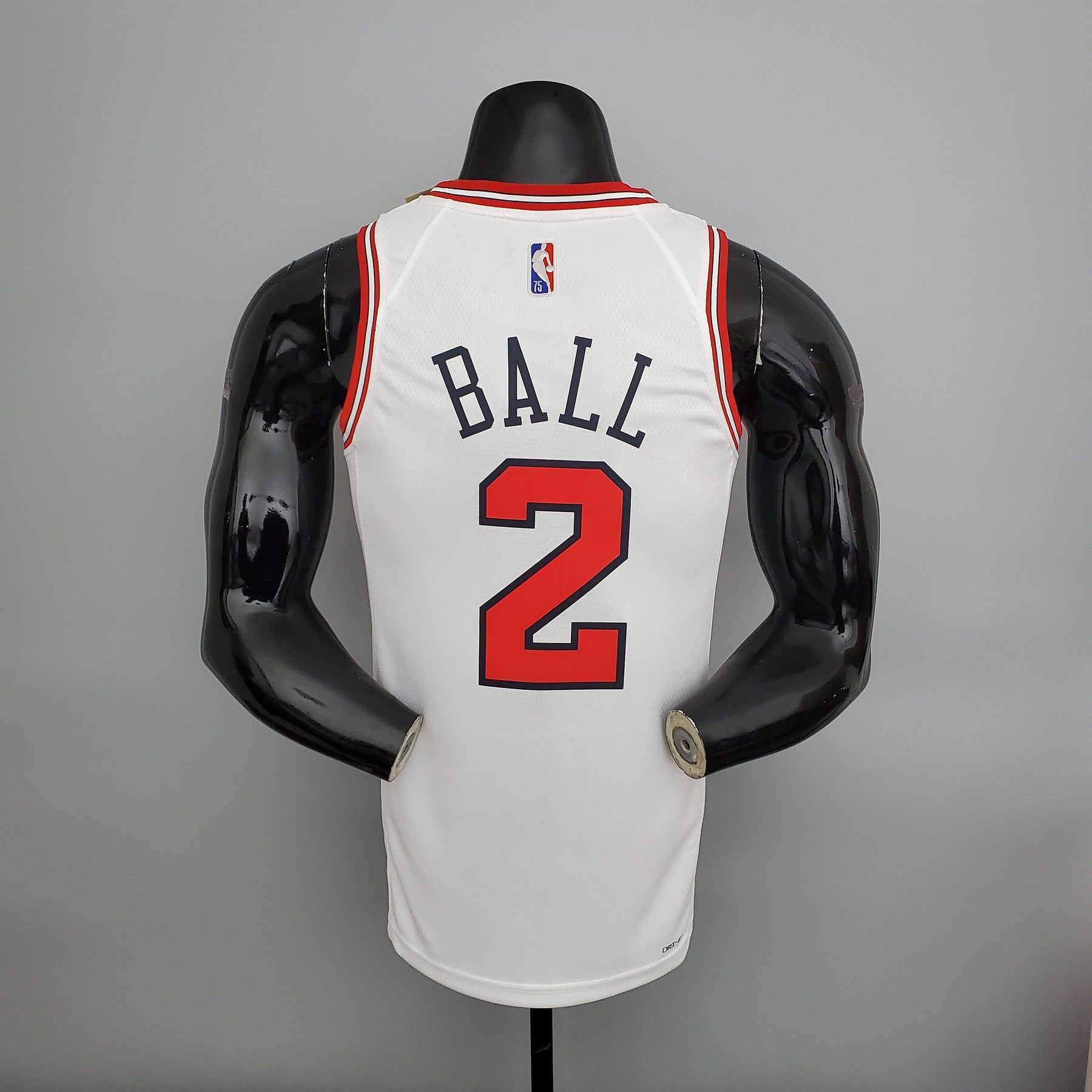 NBA 75TH CHICAGO BULLS WHITE NBA JERSEY