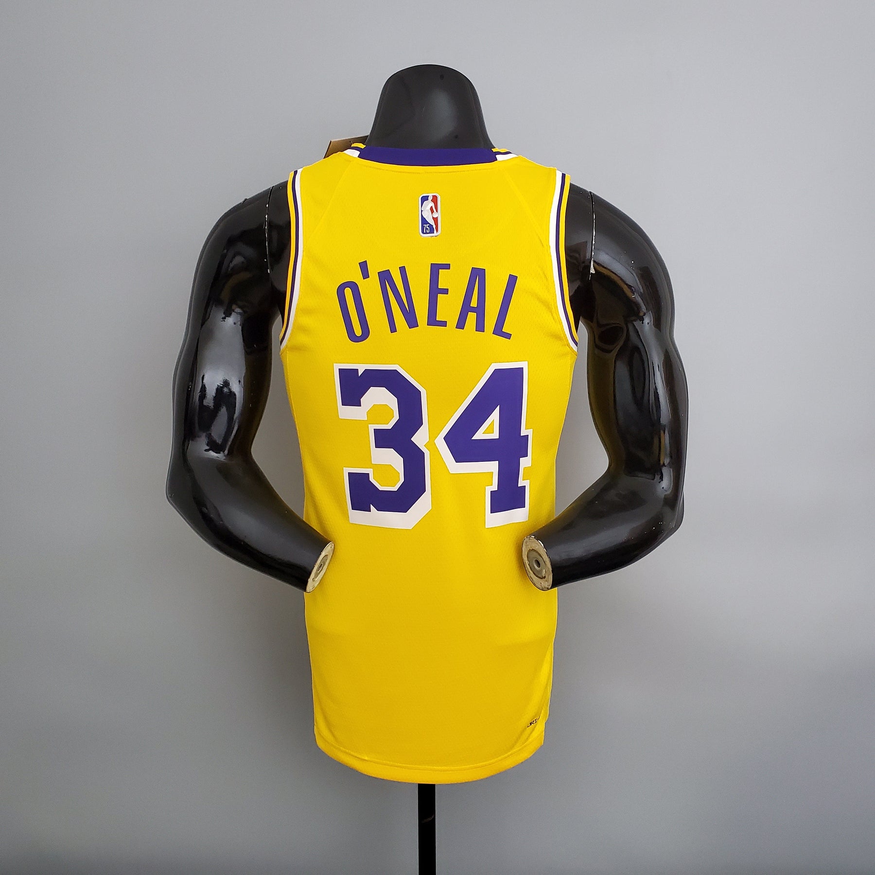 NBA 75TH LOS ANGELES LAKERS YELLOW NBA JERSEY