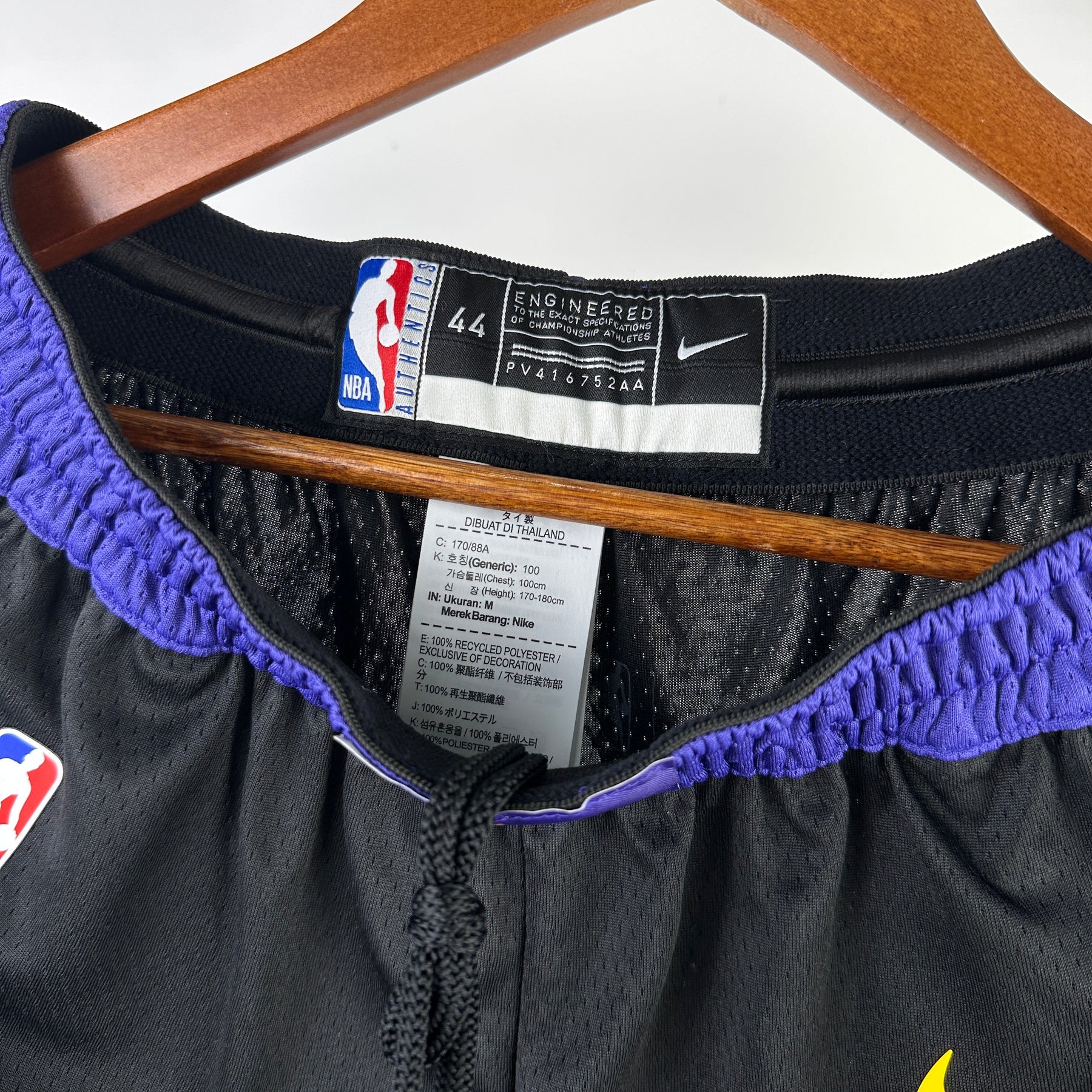 NBA SHORT LOS ANGELES LAKERS CITY EDITION DARK BLUE 23/24