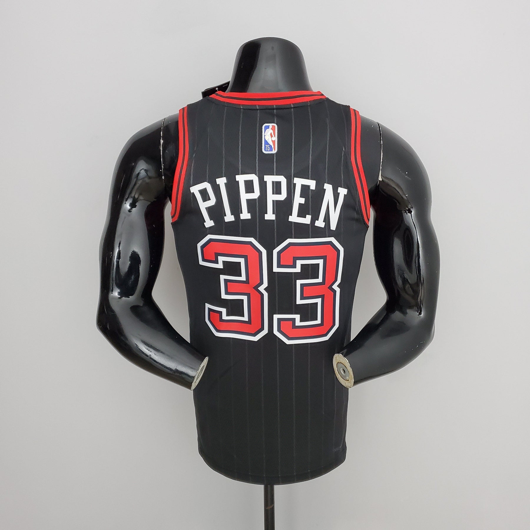 NBA 75TH CHICAGO BULLS FLYERS BLACK NBA JERSEY