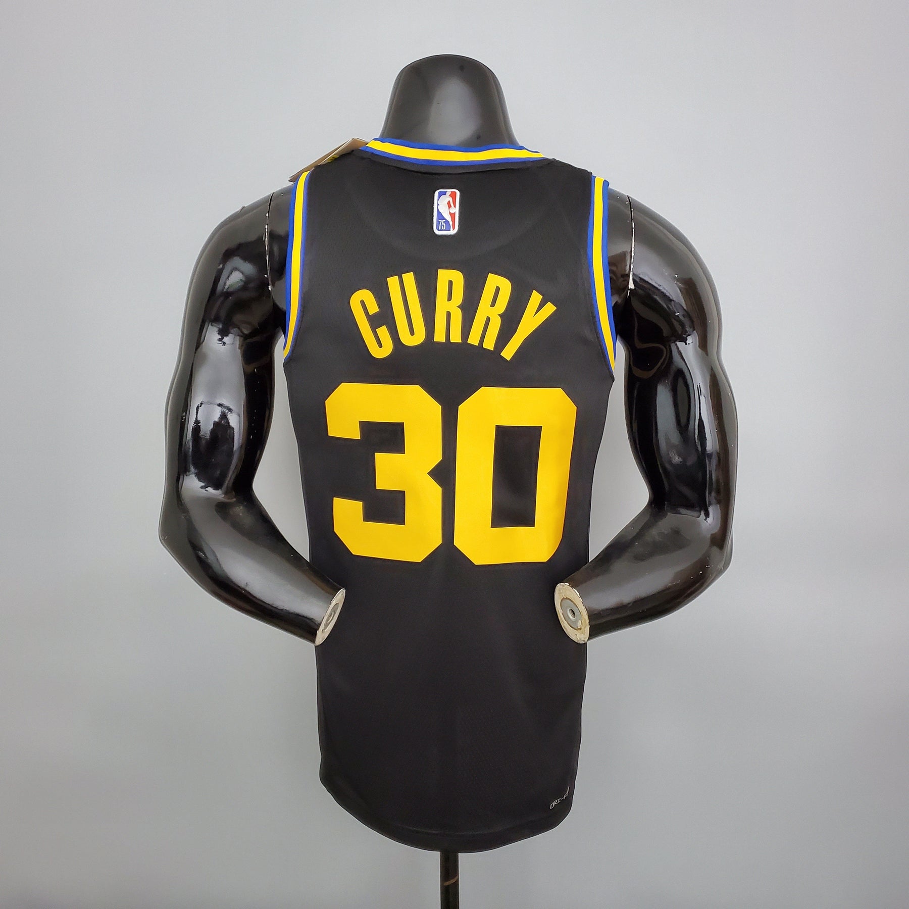 NBA 75TH GOLDEN STATE WARRIORS BLACK NBA JERSEY