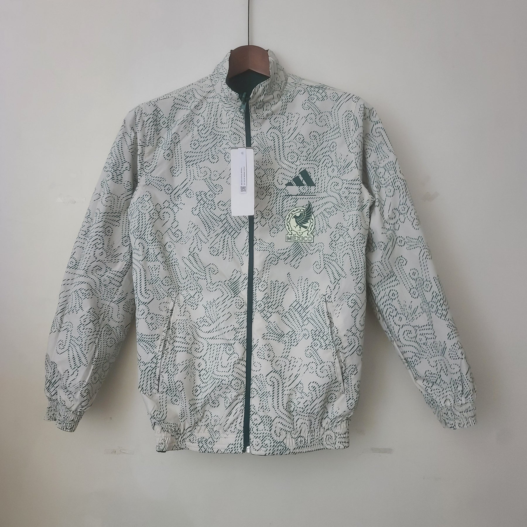 CORTA-VENTO MÉXICO GREEN & WHITE DOIS EM UM 22/23