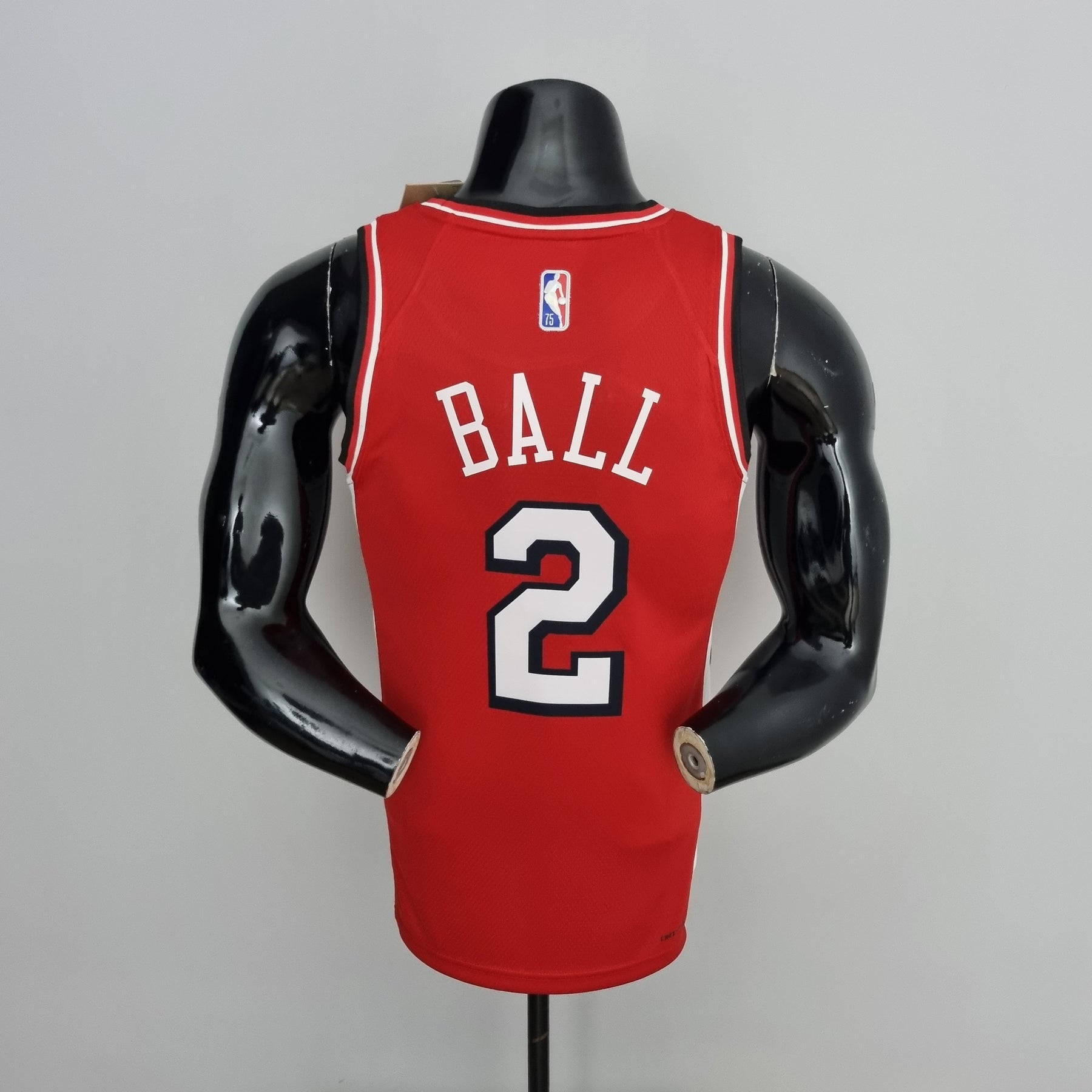 NBA 75TH CHICAGO BULLS CITY EDITION RED NBA JERSEY