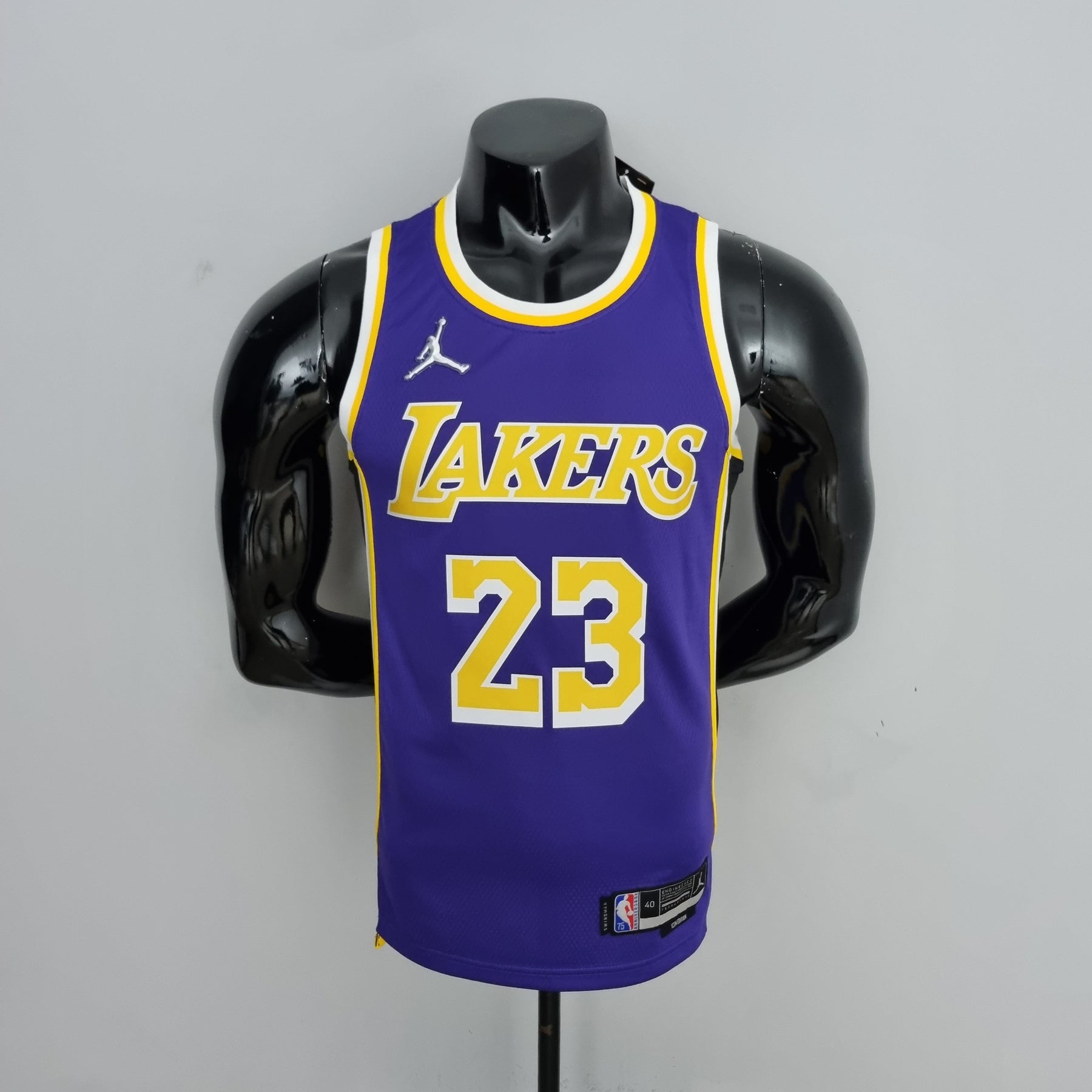 NBA 75TH LOS ANGELES LAKERS PURPLE NBA JERSEY