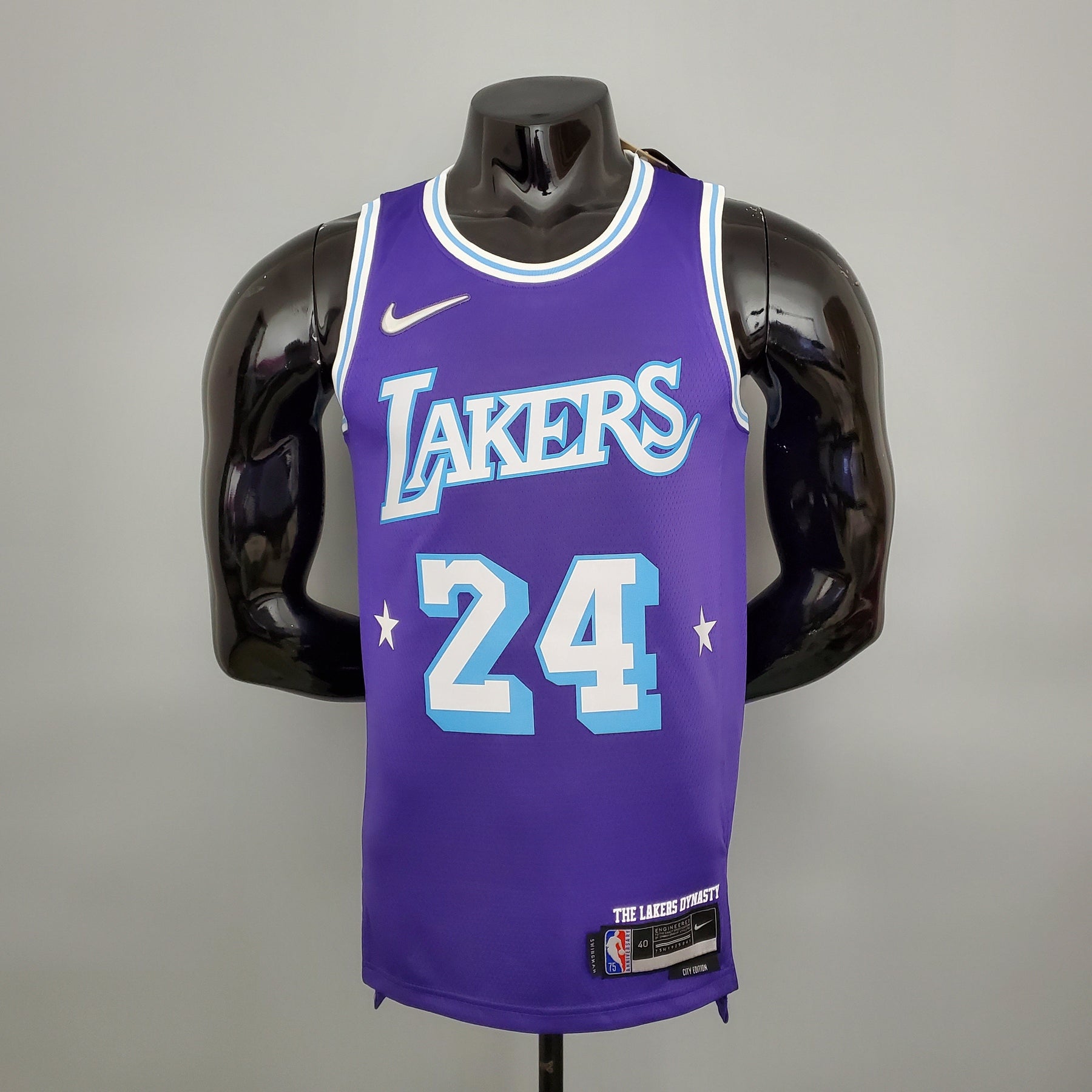 NBA 75TH LOS ANGELES LAKERS PURPLE & BLUE NBA JERSEY