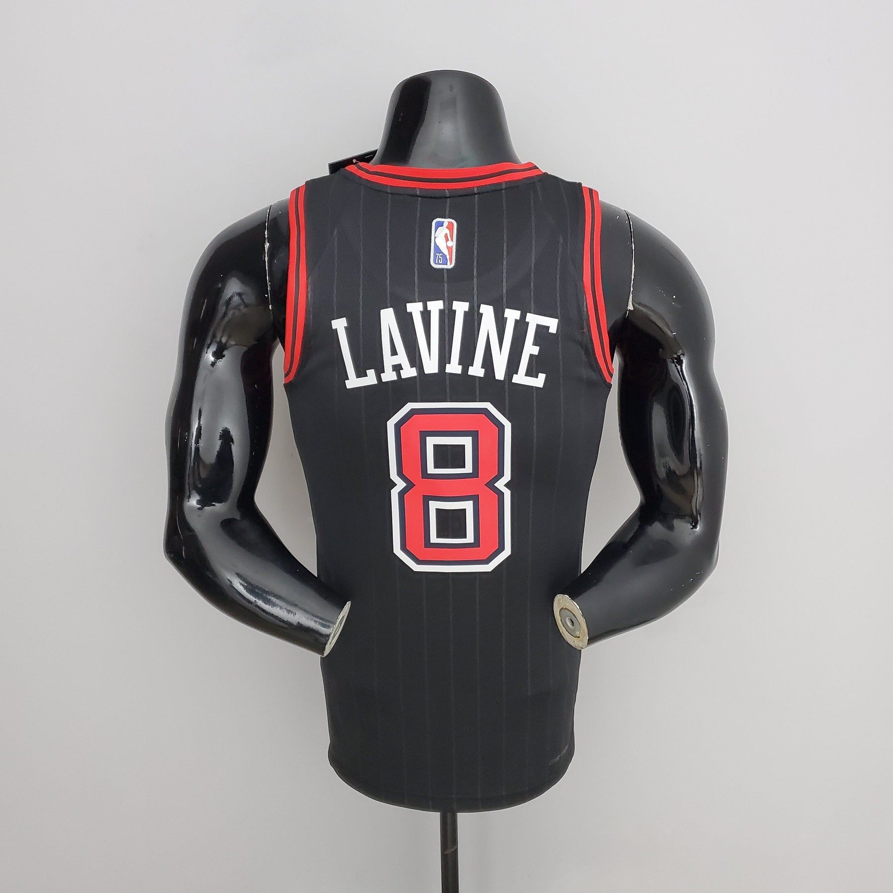 NBA 75TH CHICAGO BULLS FLYERS BLACK NBA JERSEY