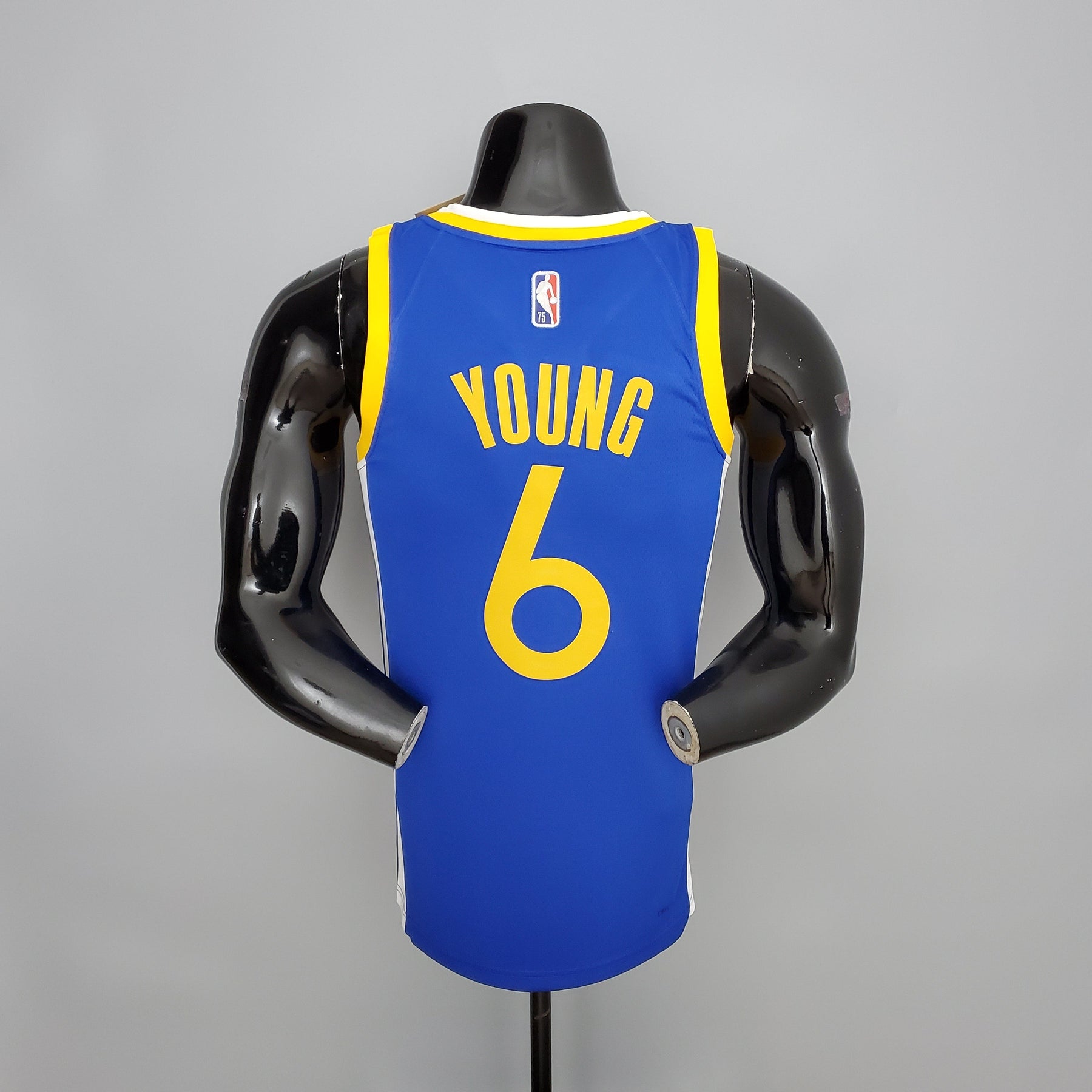 NBA 75TH GOLDEN STATE WARRIORS BLUE NBA JERSEY